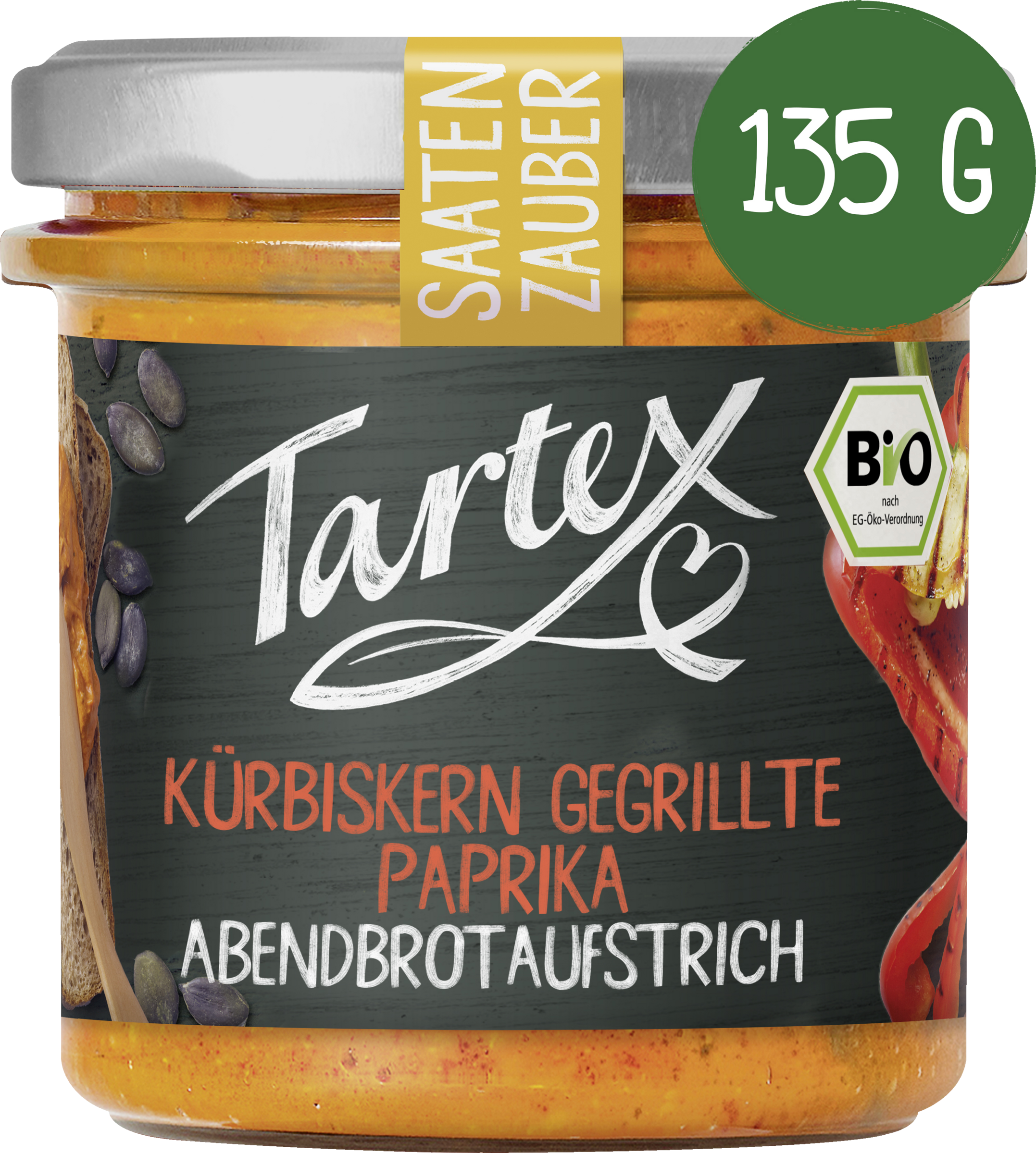 Tartex Bio Abendbrotaufstrich Kürbiskern gegrillte Paprika
