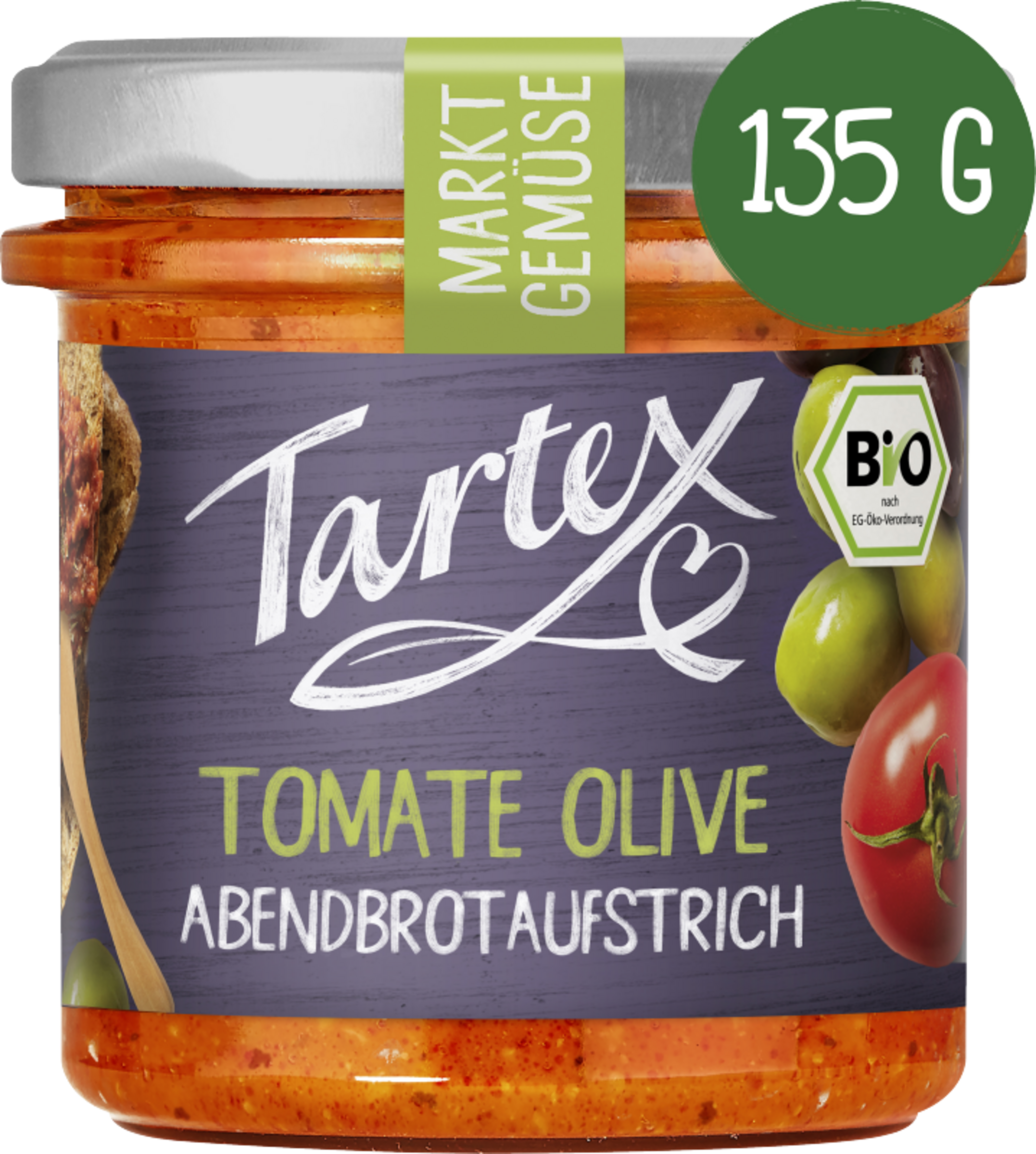Tartex Bio Abendbrotaufstrich Tomaten Olive