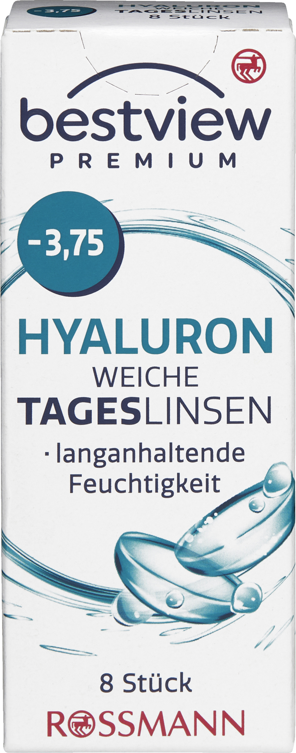 BestView Premium weiche Tageslinsen Hyaluron -3,75