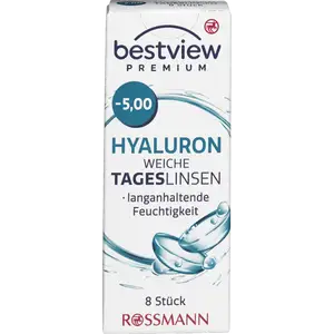 عدسات لاصقة يومية ناعمة بريميوم هاياليورون -5.00