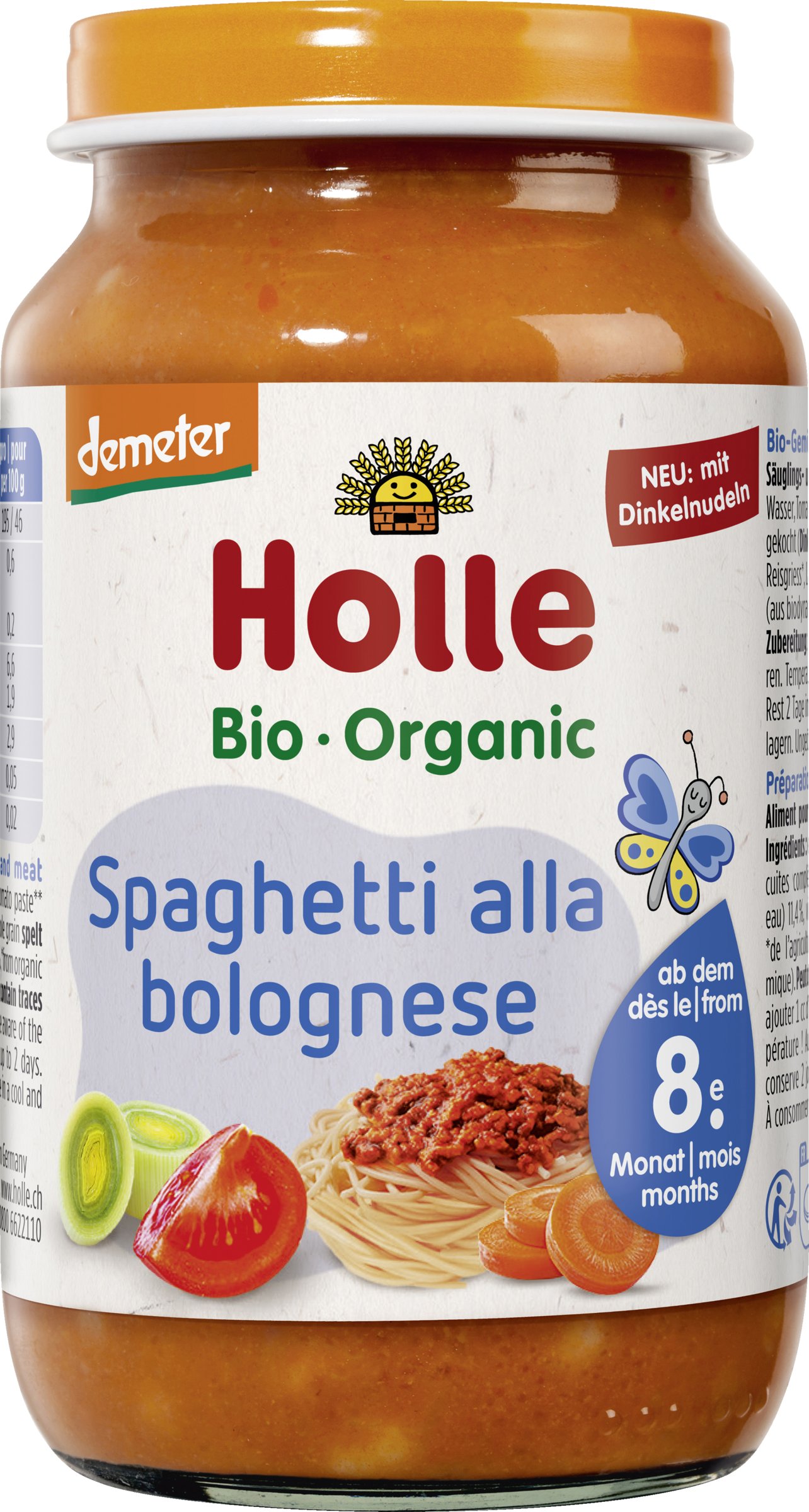 Holle Spaghetti alla Bolognese ab dem 8. Monat