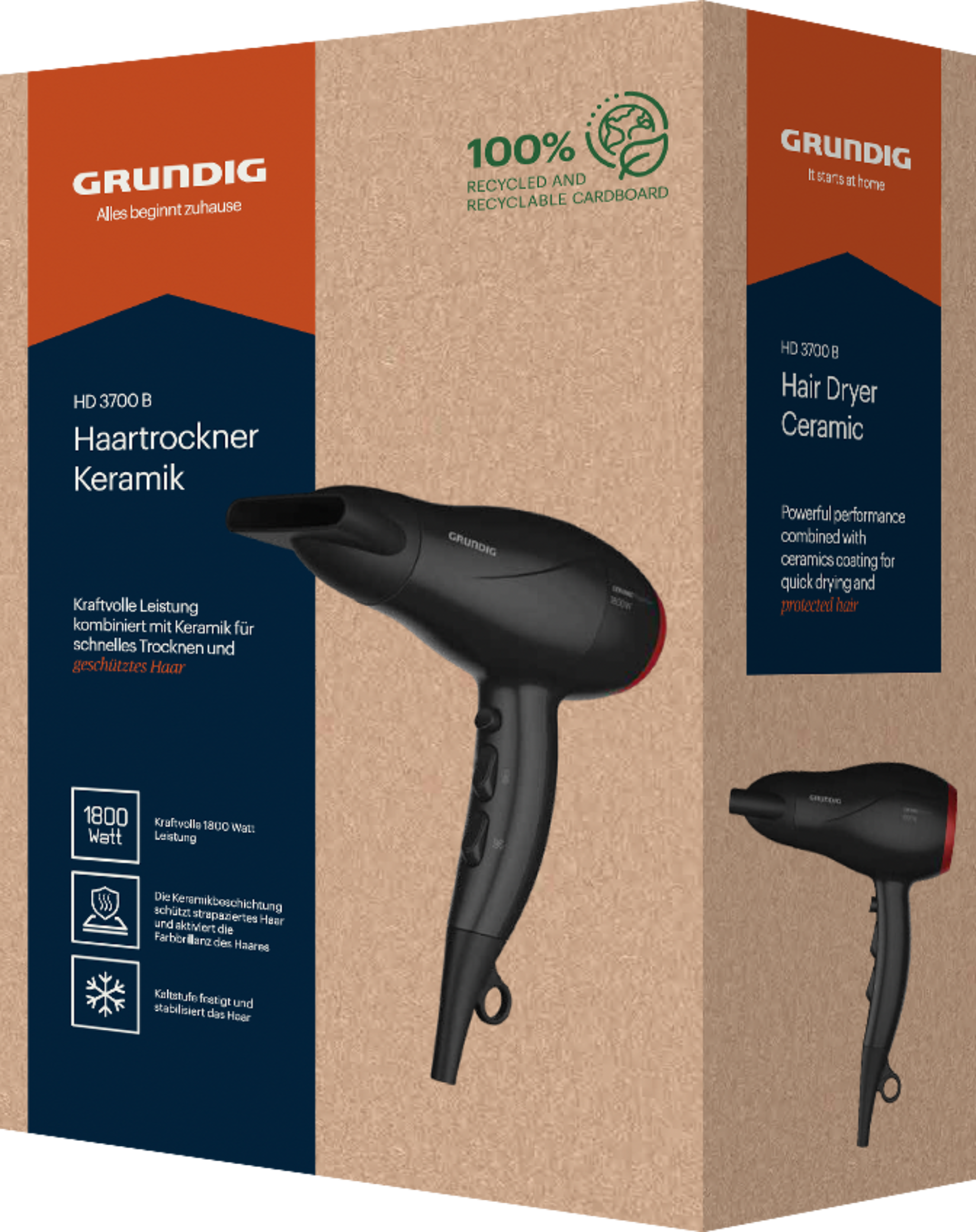 Grundig Haartrockner HD 3700 B