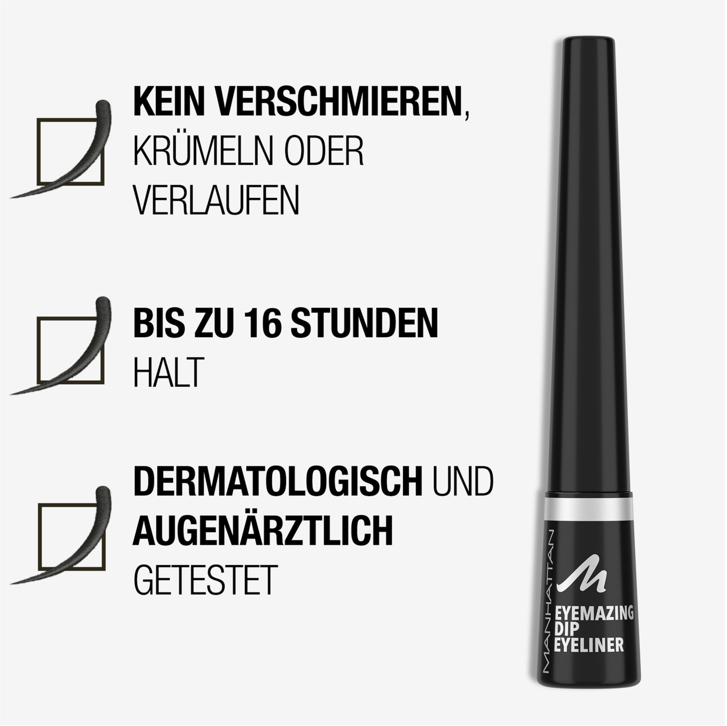 Manhattan Eyemazing Dip Eyeliner 001 Black online kaufen rossmann.de