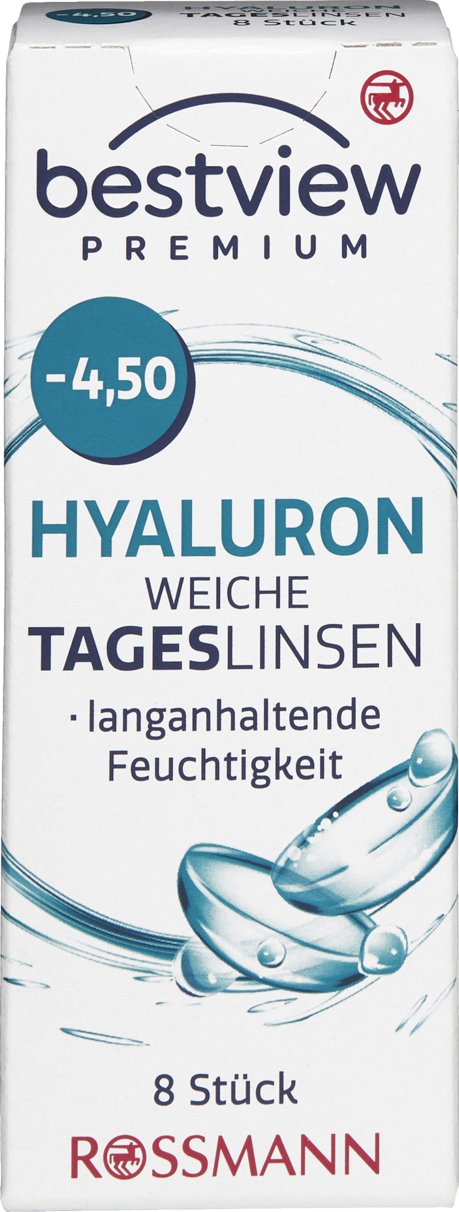 عدسات لاصقة ناعمة يومية Premium Hyaluron -4.50