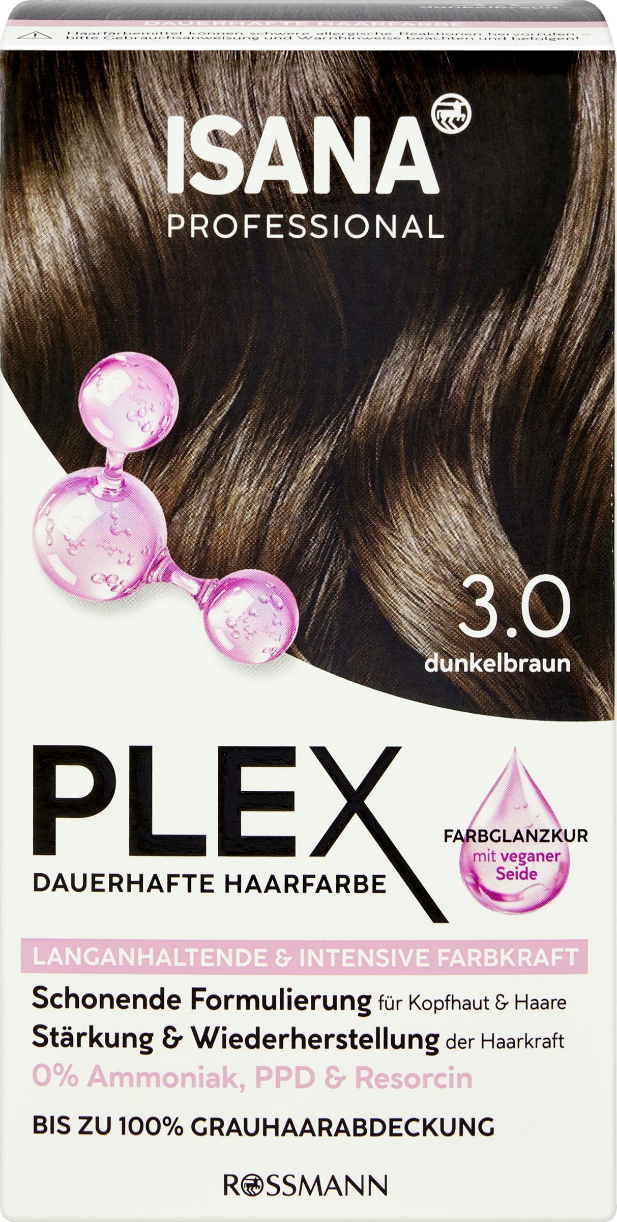 Plex dauerhafte Haarfarbe 3.0 Dunkelbraun