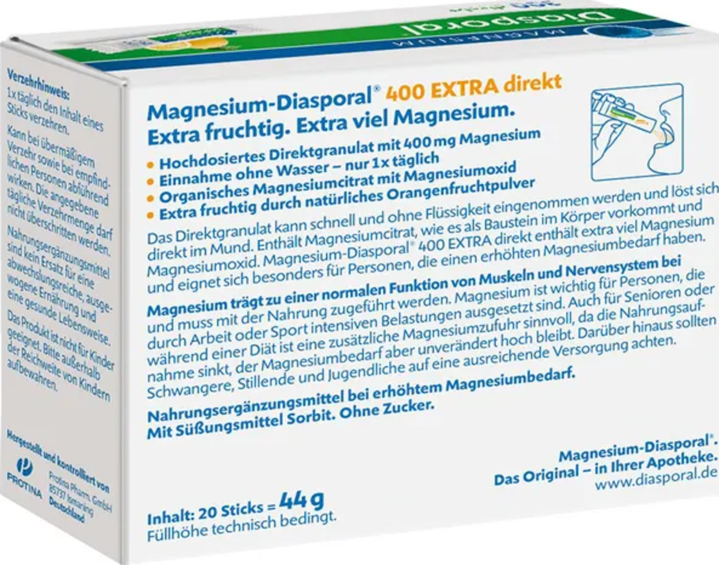 Diasporal Magnesium 400 EXTRA direkt online kaufen rossmann.de