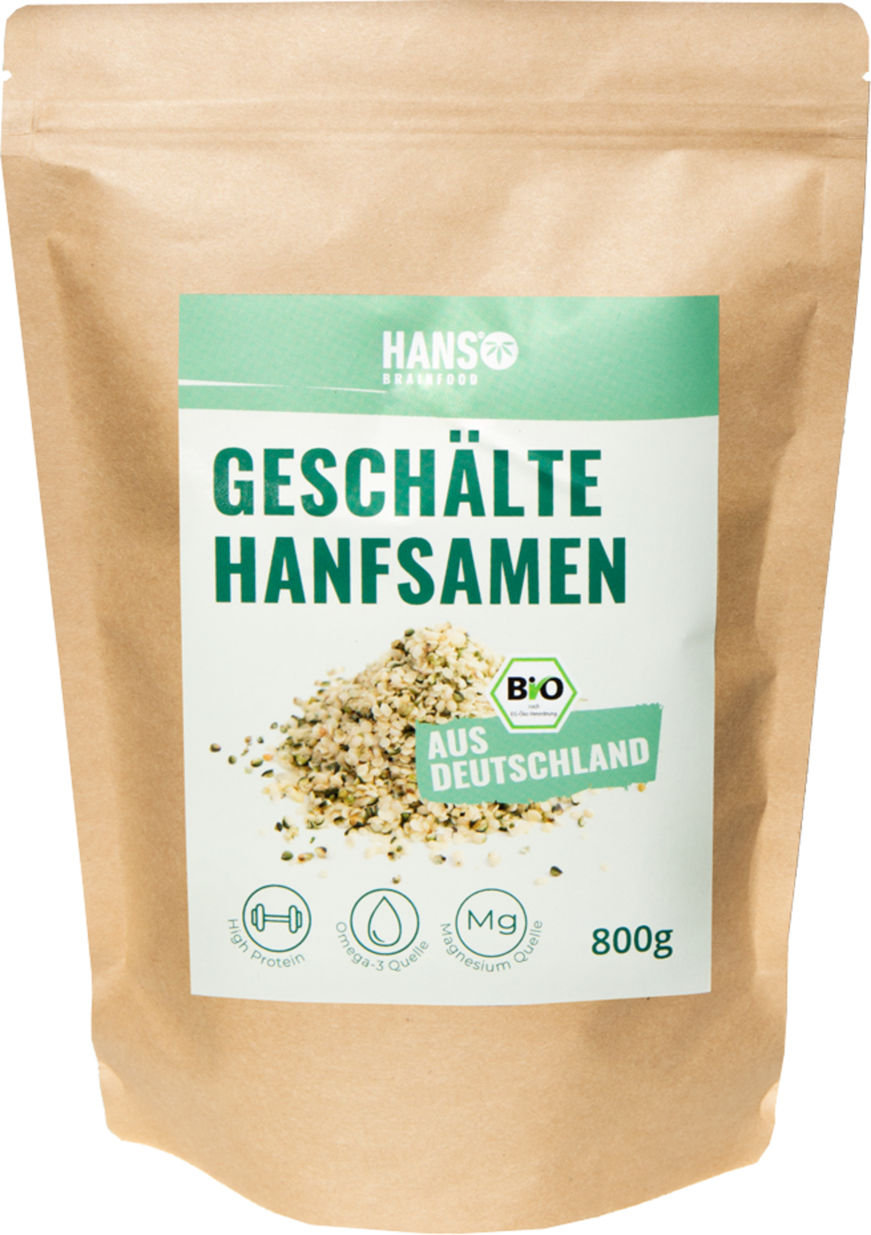 HANS Brainfood Bio Geschälte Hanfsamen