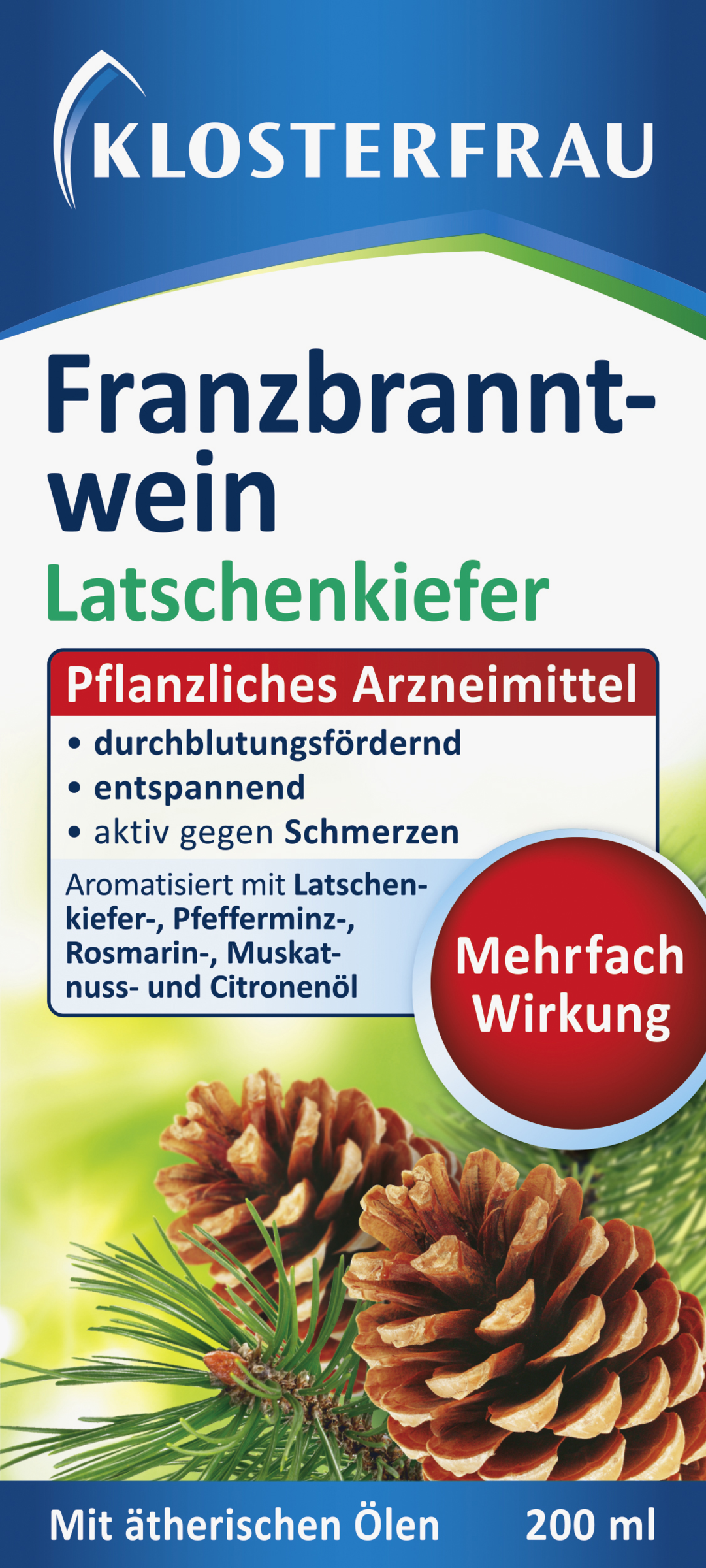 Klosterfrau Franzbranntwein Latschenkiefer 200ml