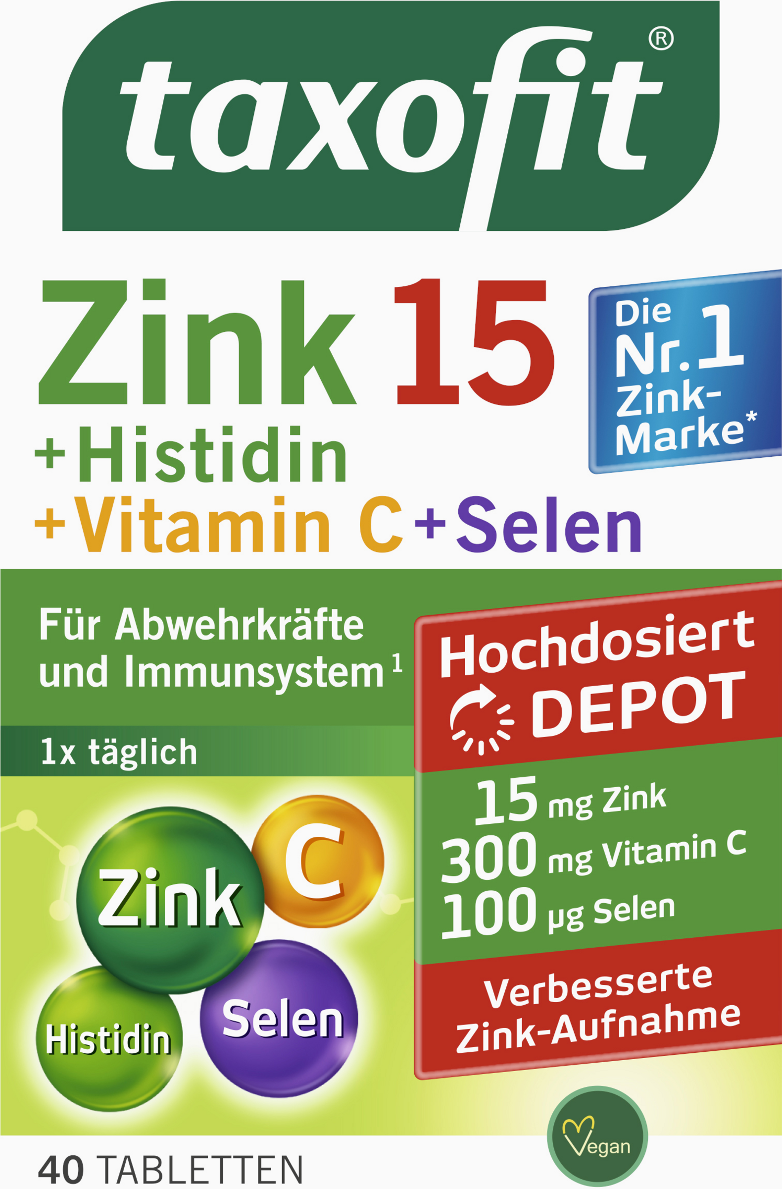 أقراص الزنك+الهيستيدين+السيلينيوم للإفراج التدريجي