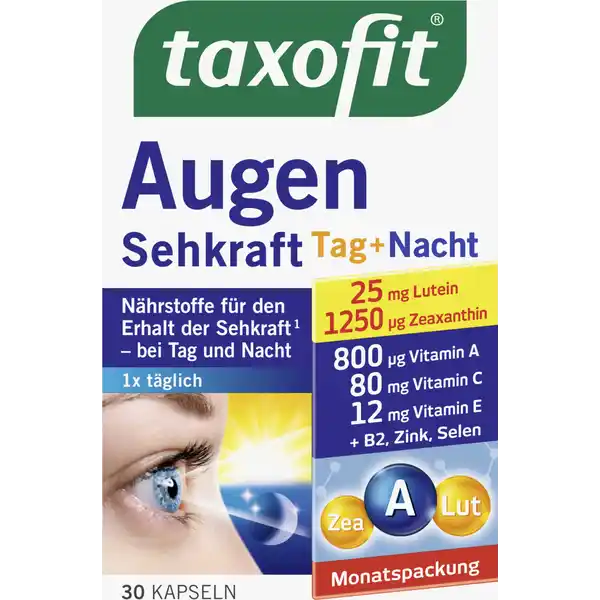 كبسولات لتقوية البصر نهارًا وليلًا