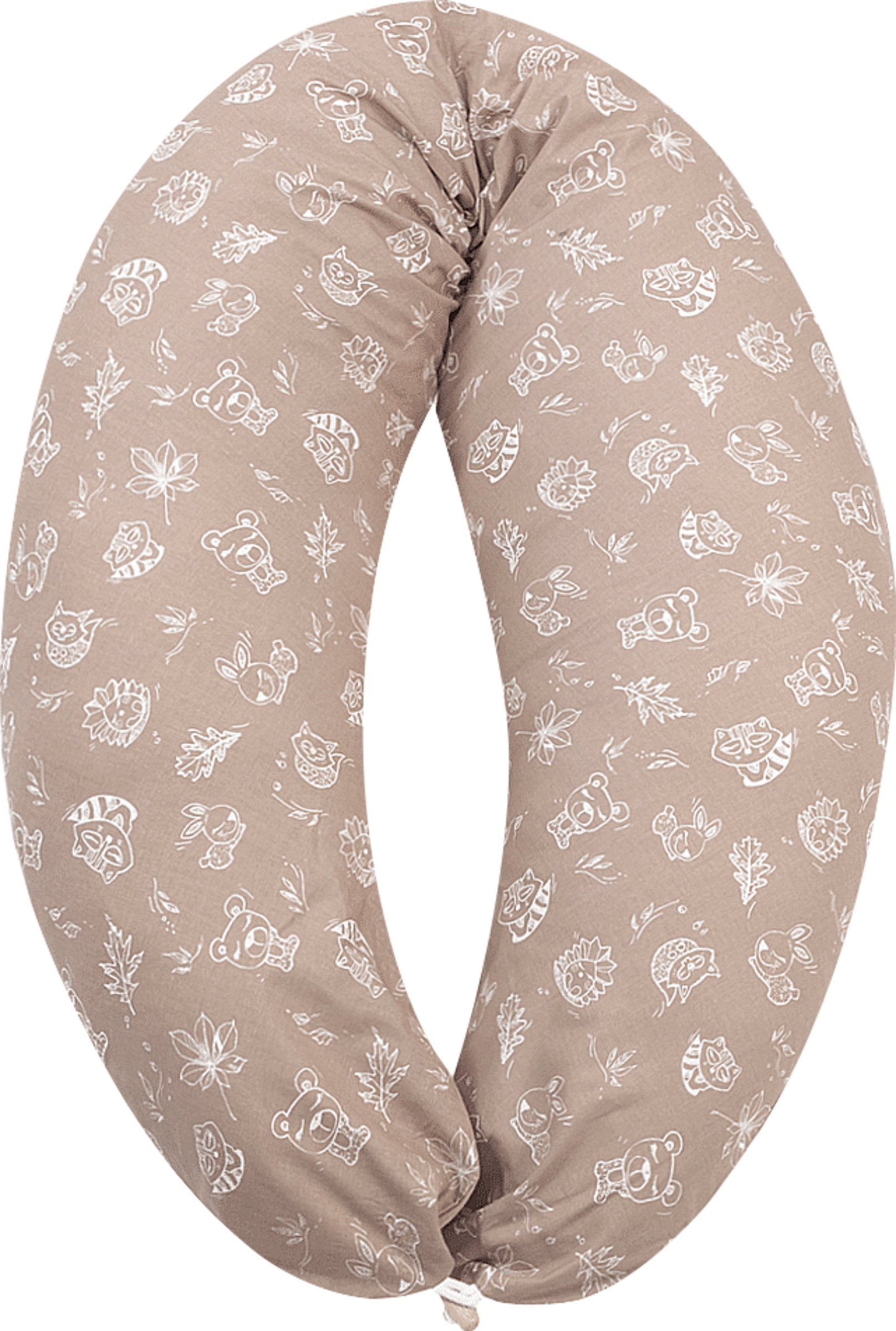 HOBEA Stillkissen Waldbewohner cappuccino