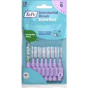 فرشاة ما بين الأسنان إكسترا سوفت أرجواني مقاس ISO 6
