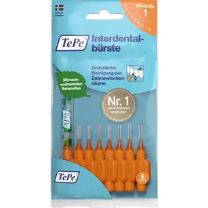 فرشاة أسنان بين الأسنان برتقالية، ISO 1، 0.45 مم، 8 قطع