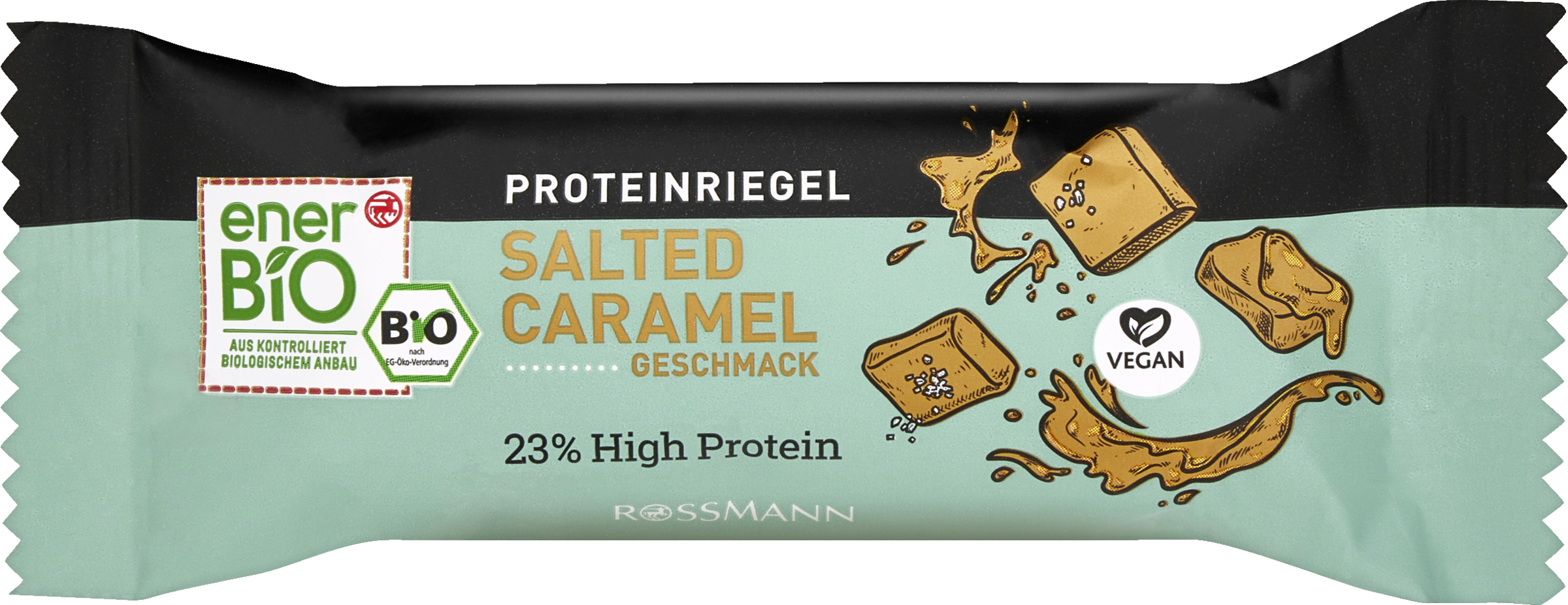 Veganer Proteinriegel Salted Caramel