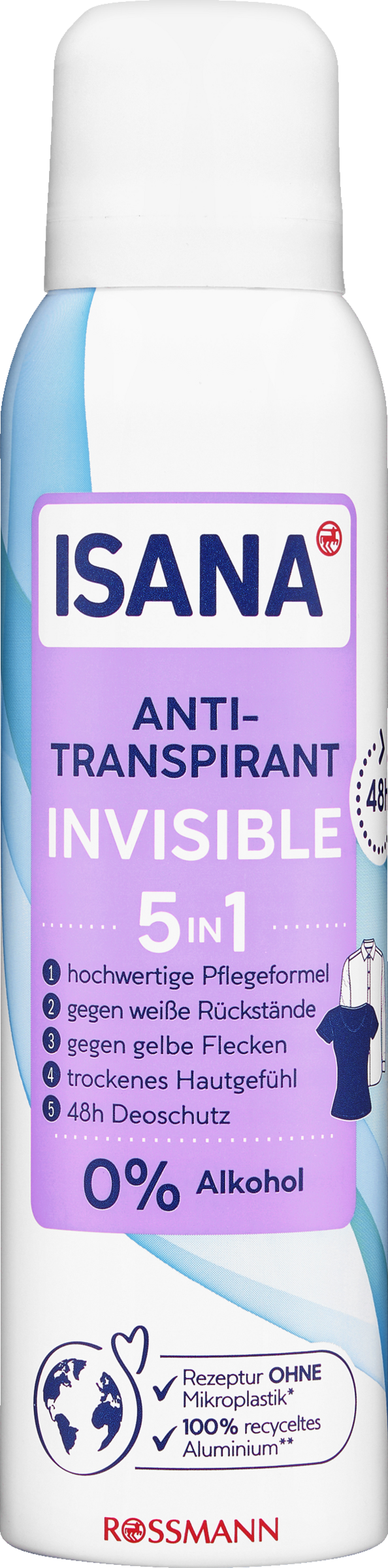 Anti-Transpirant Spray Invisible 5in1