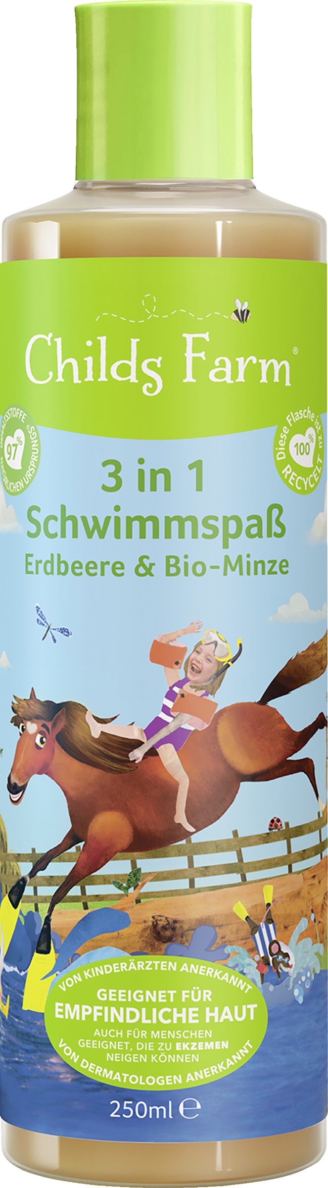 Childs Farm 3in1 Schwimmspaß Erdbeere & Bio-Minze