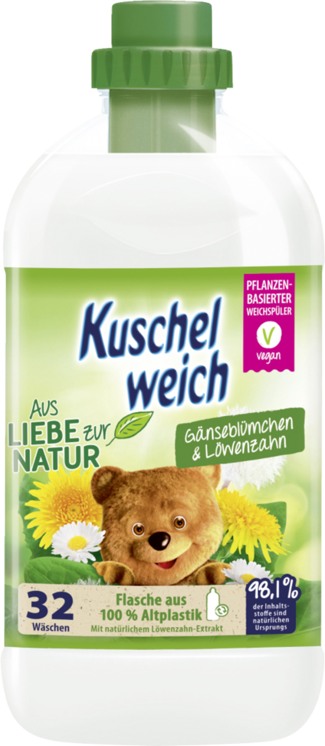 Kuschelweich Gänseblümchen & Löwenzahn Weichspülerkonzentrat 32 WL ...