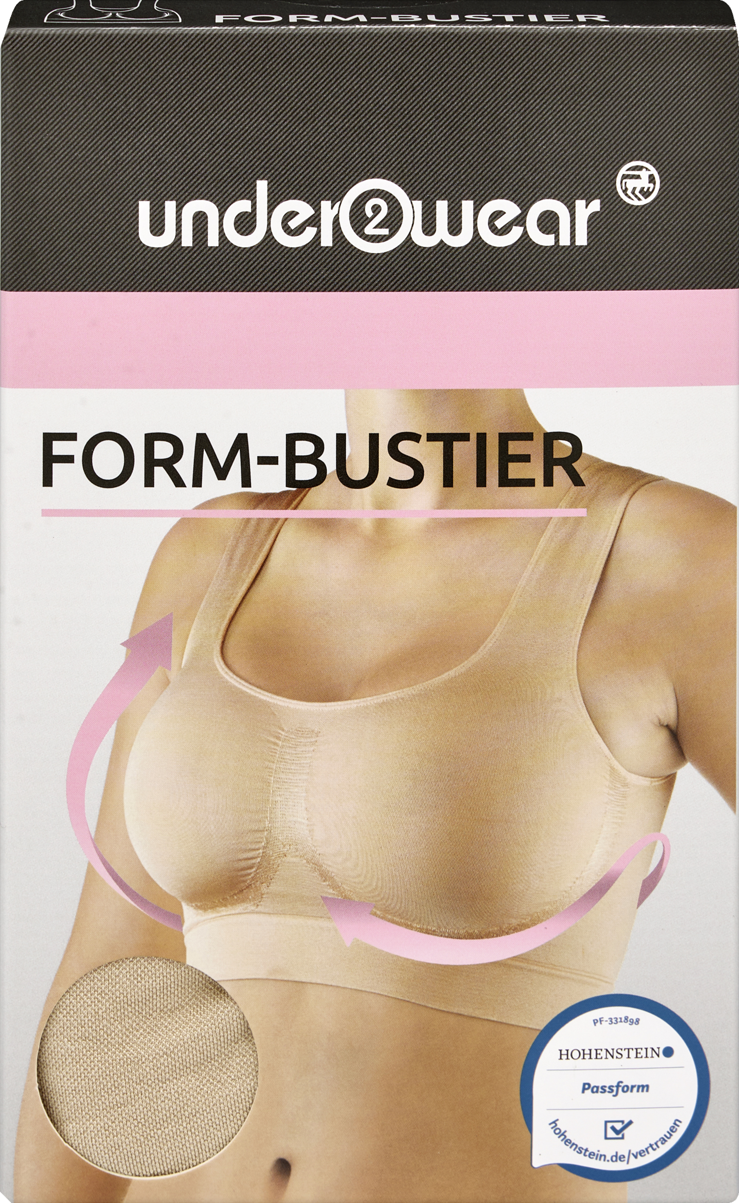 under2wear Formendes Bustier beige Gr. XL