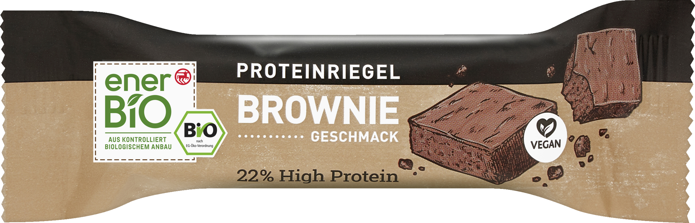 Veganer Proteinriegel Brownie