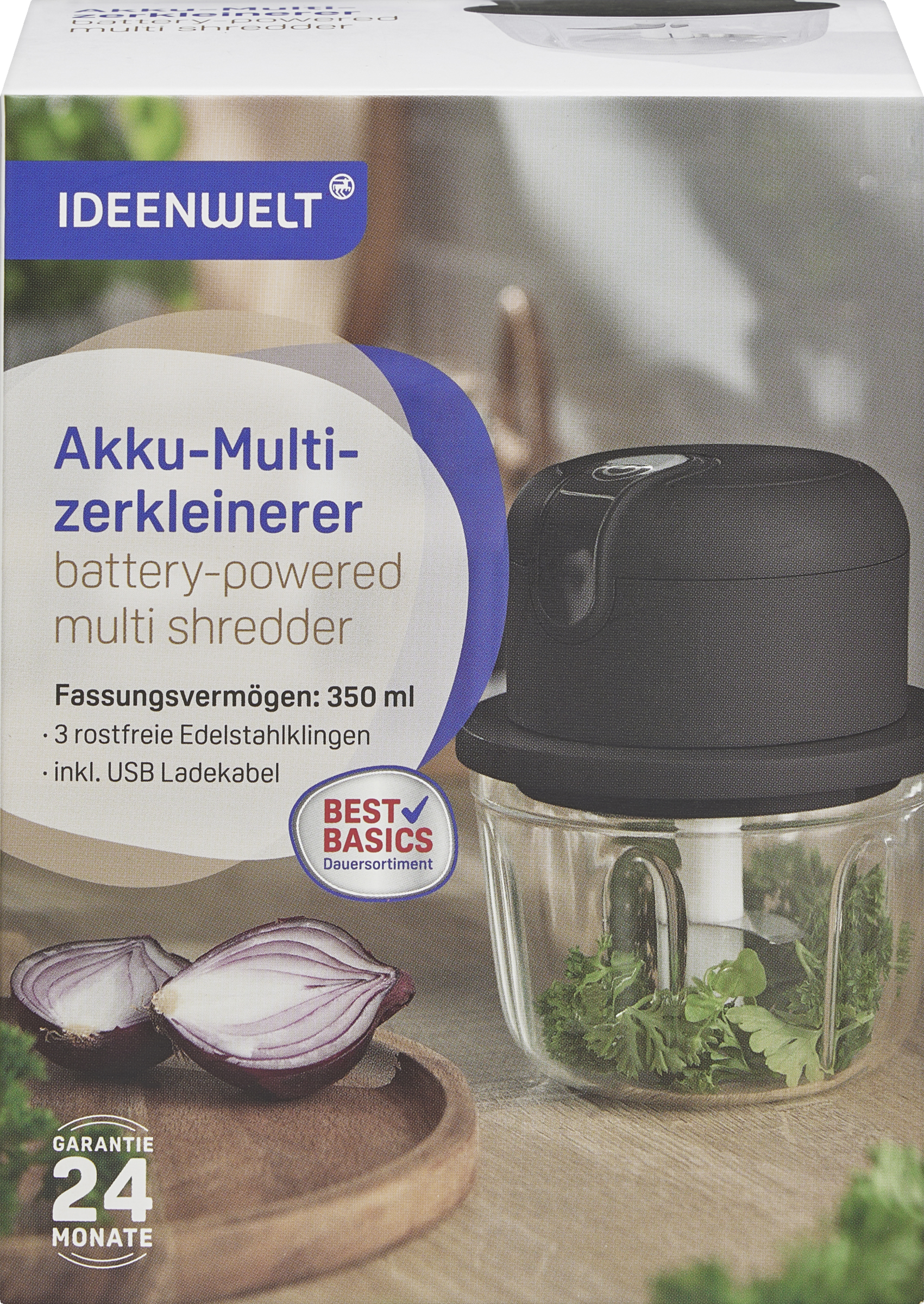 IDEENWELT Best Basics Akku-Multizerkleinerer