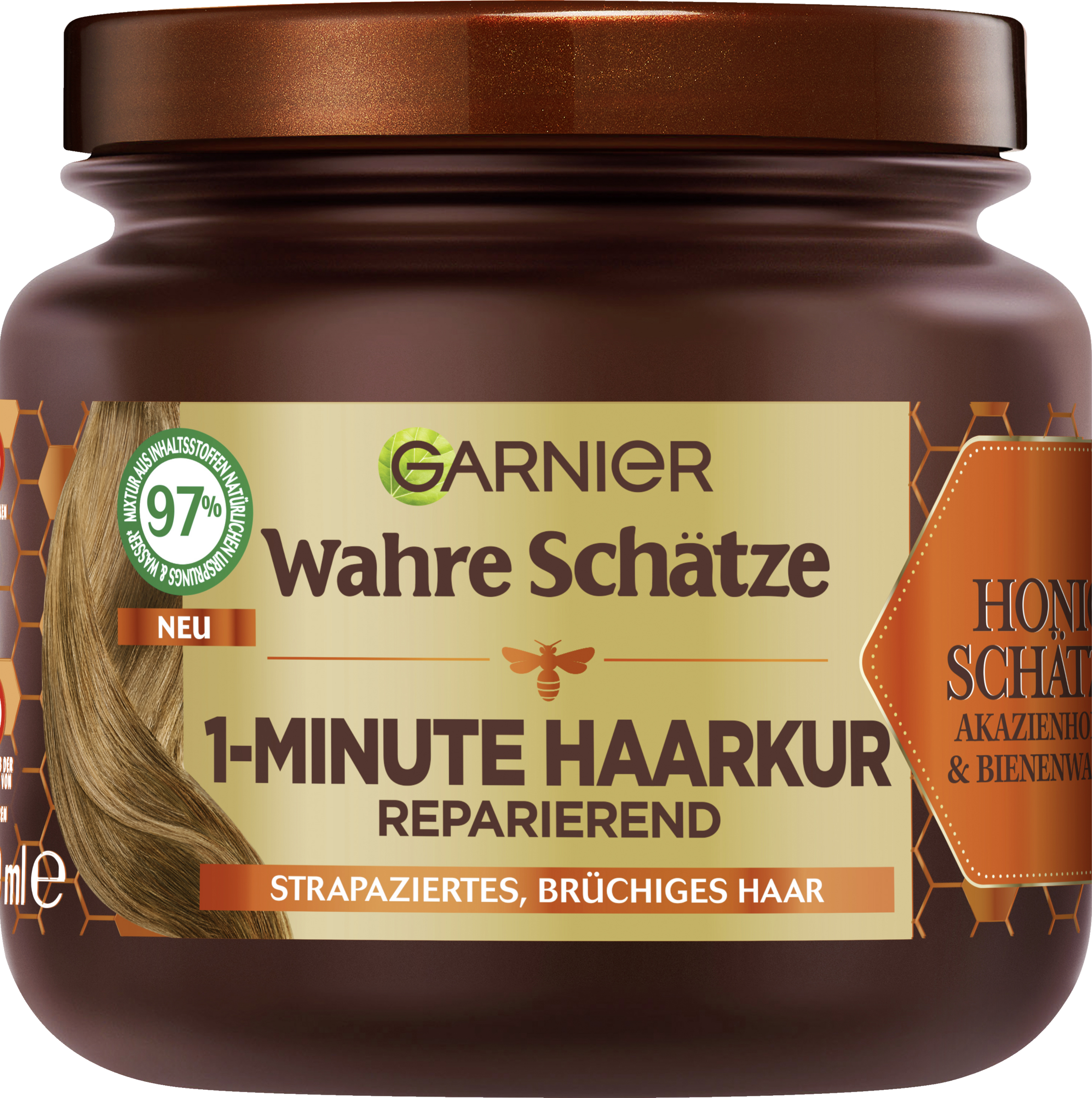 Haarkur 1-Minute Honig Schätze Strapaziertes & Brüchiges Haar