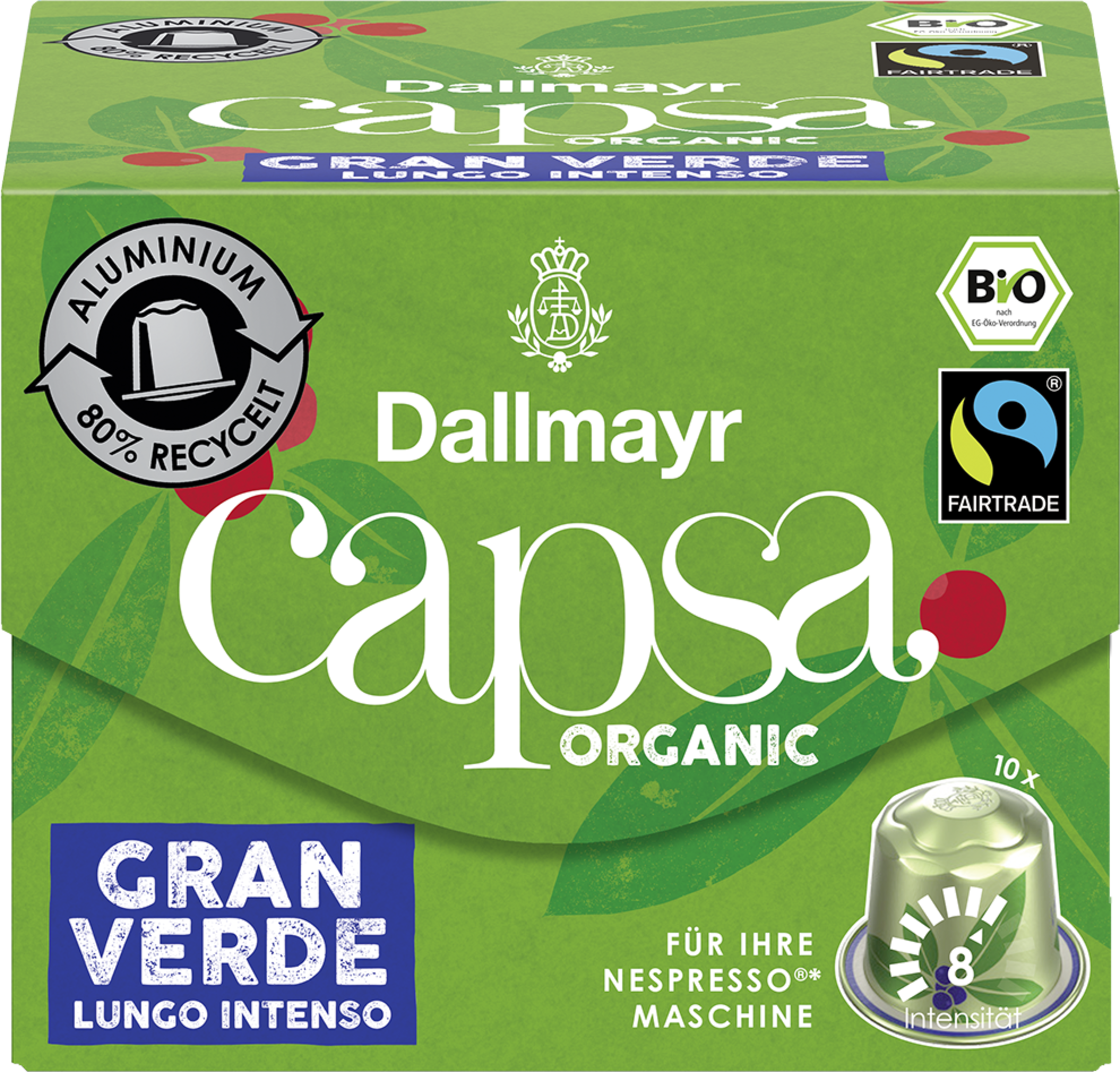 Dallmayr Bio capsa Gran Verde Lungo Intenso