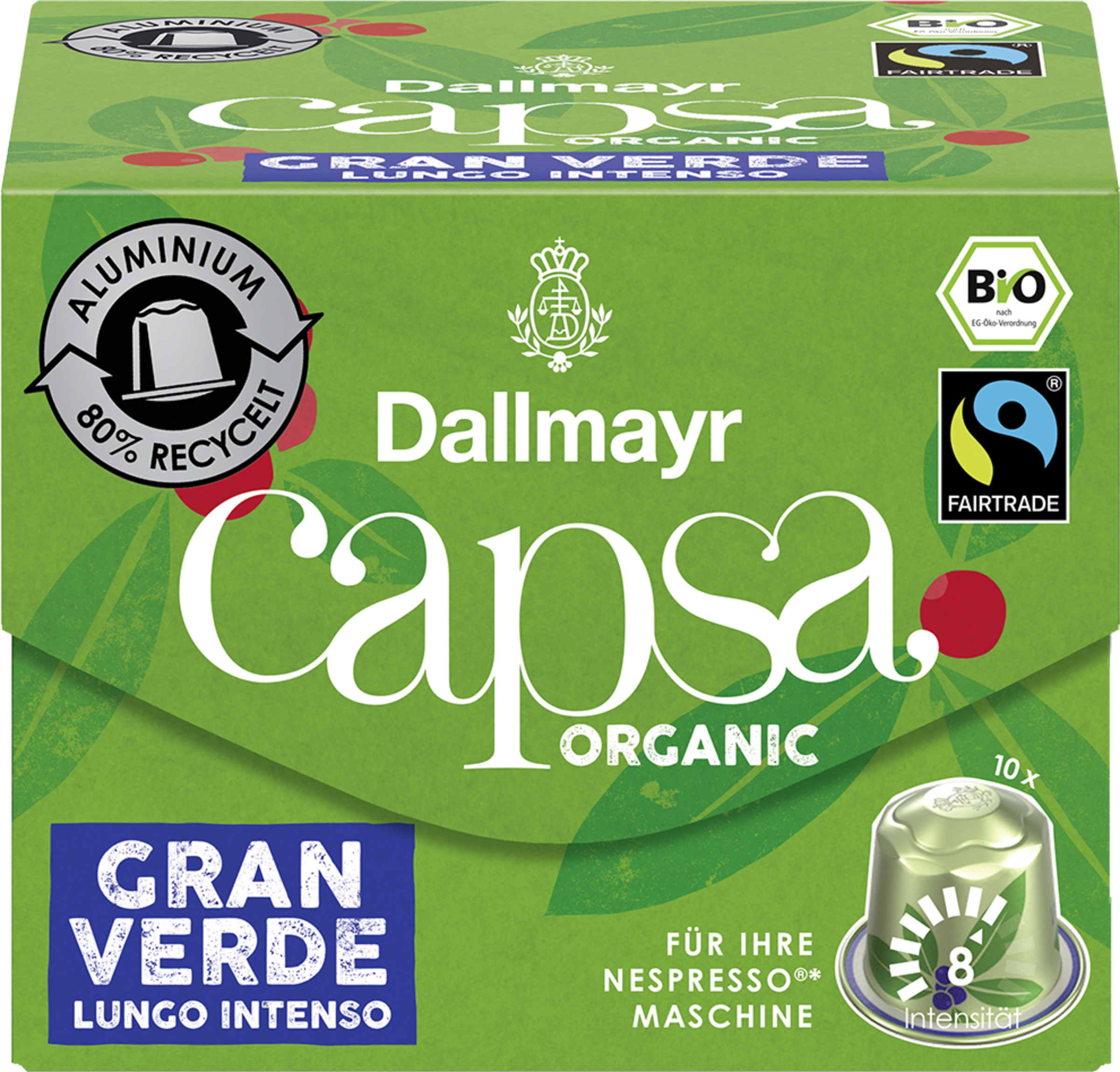 Dallmayr Bio capsa Gran Verde Lungo Intenso