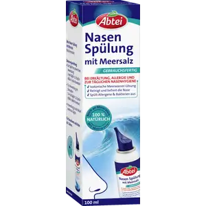 محلول غسل الأنف بملح البحر