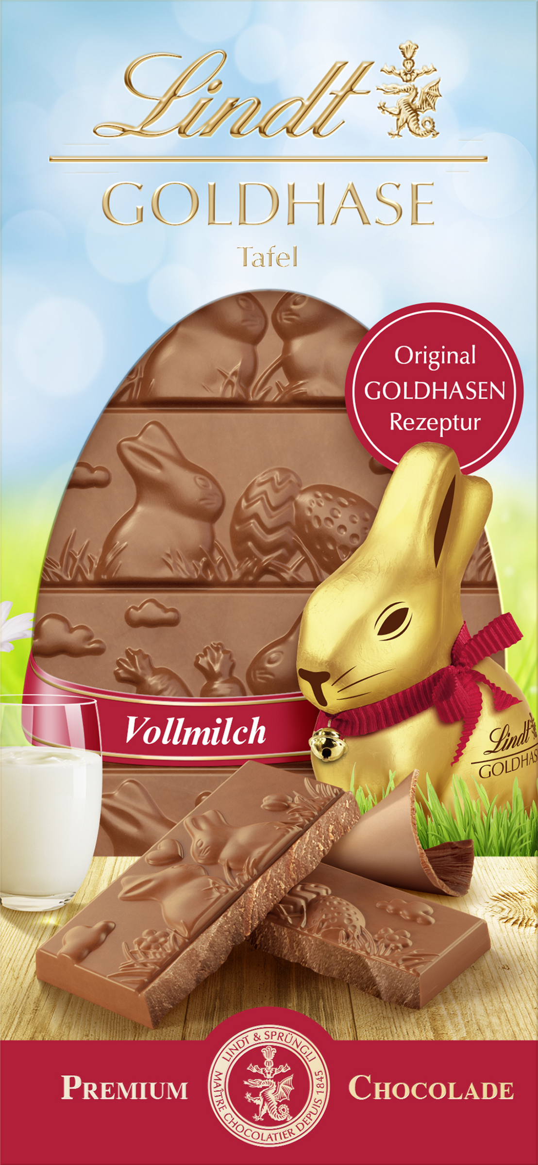 Lindt Goldhase Tafel Vollmilch