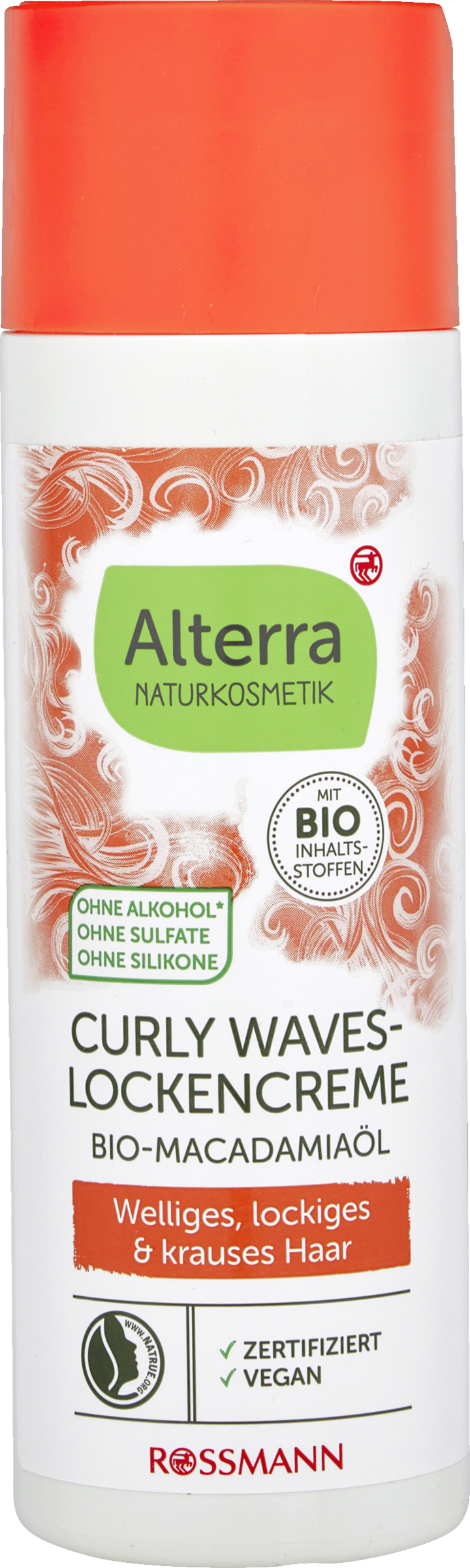 Alterra NATURKOSMETIK Curly Waves-Lockencreme Bio-Macadamiaöl