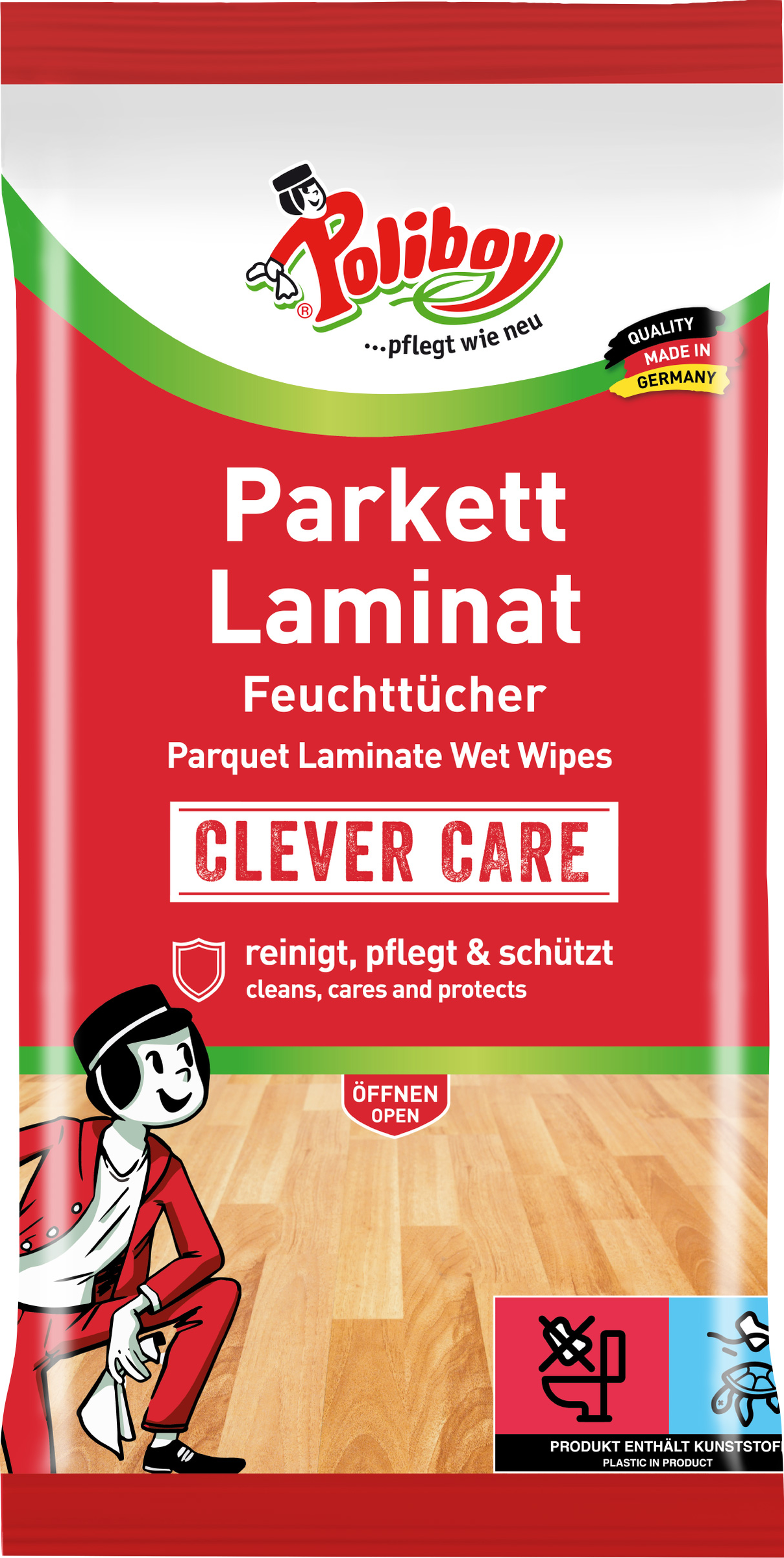 Poliboy Parkett Laminat Feuchttücher
