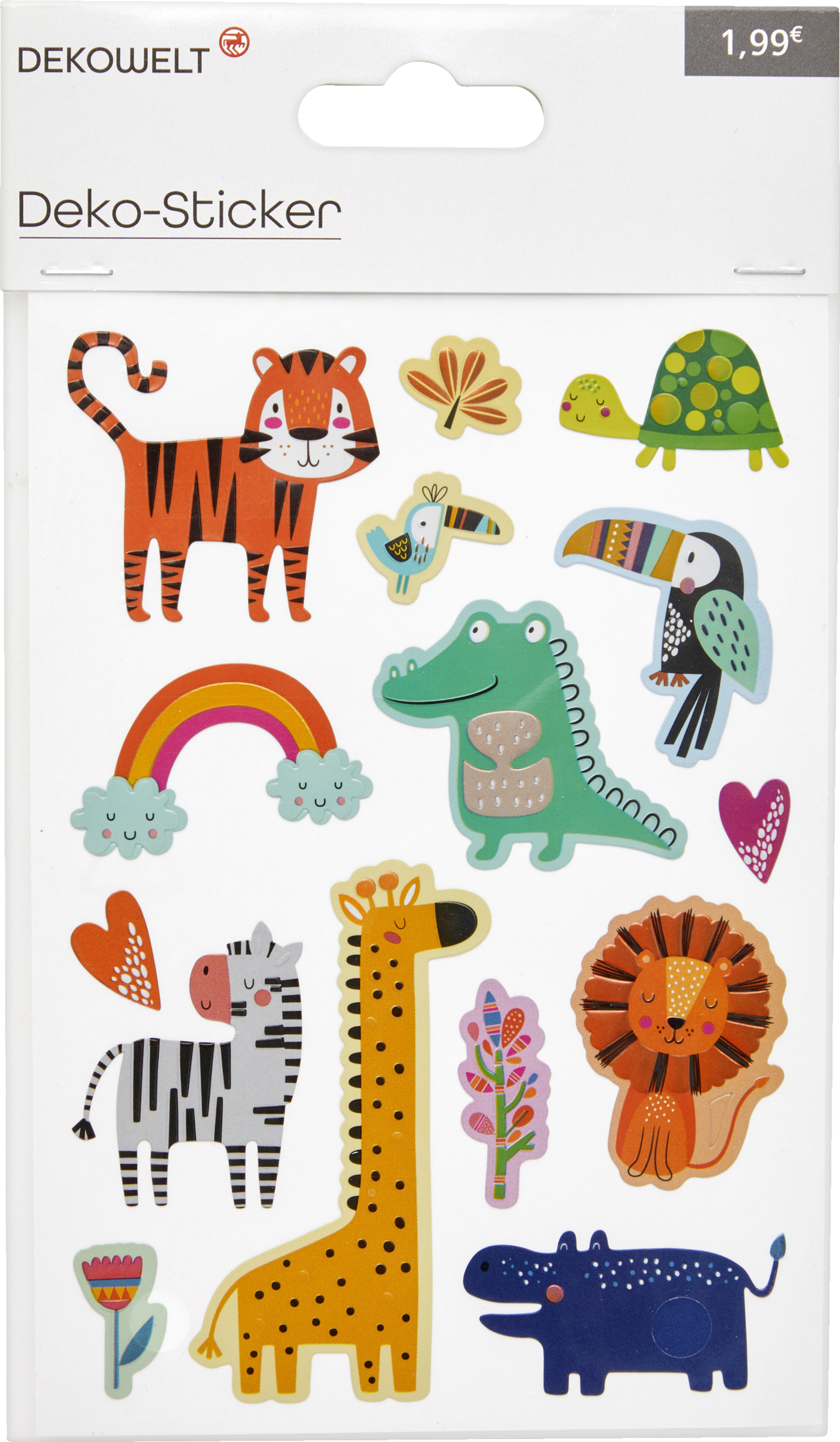 DEKOWELT Sticker glänzende Tiere