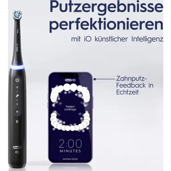 Elektrische Zahnbürste Geht Von Alleine An Oral-B Elektrische Zahnbürste iO Series 5N Matt Black online kaufen