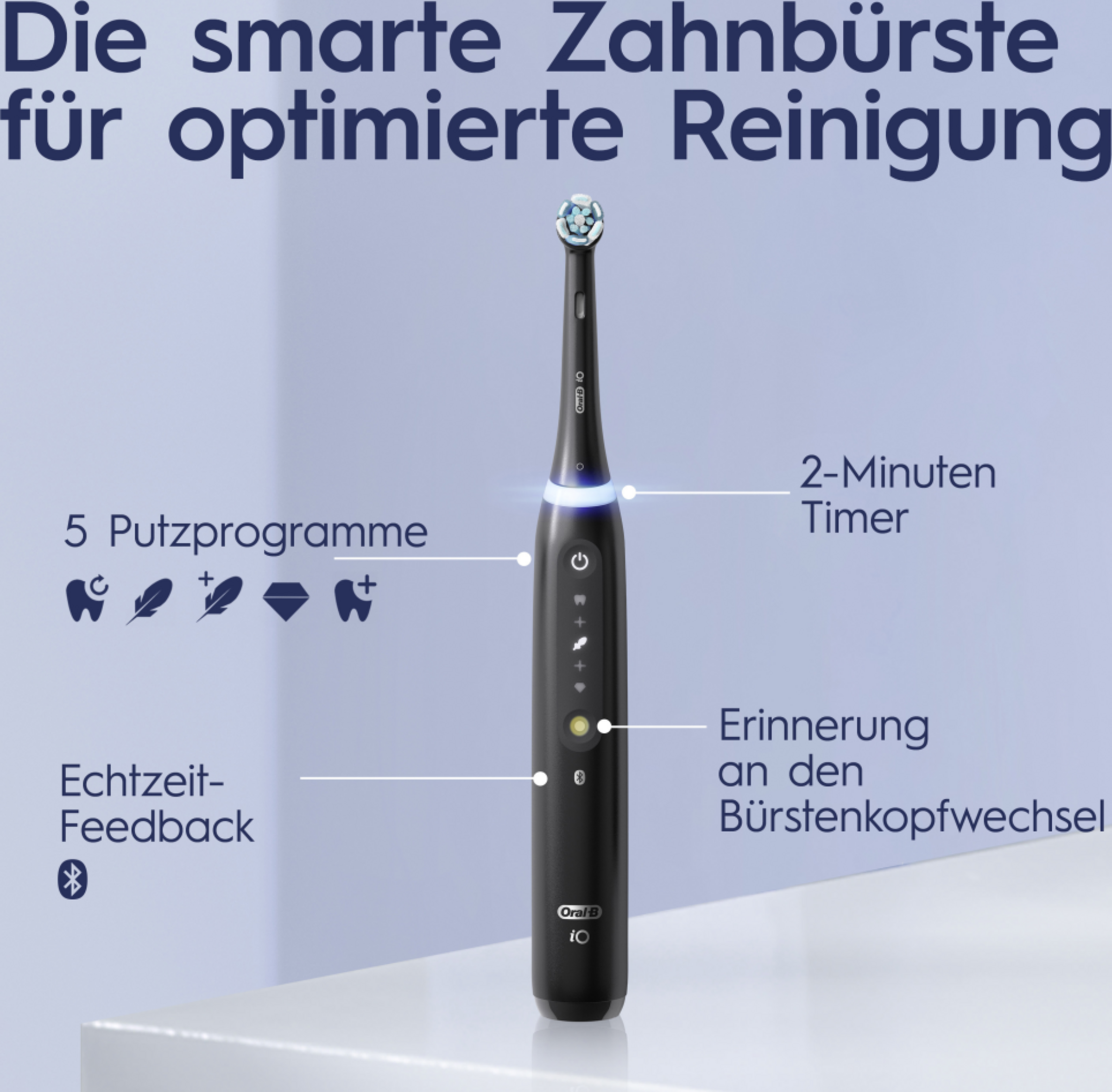 فرشاة أسنان كهربائية iO Series 5N Matt Black 6