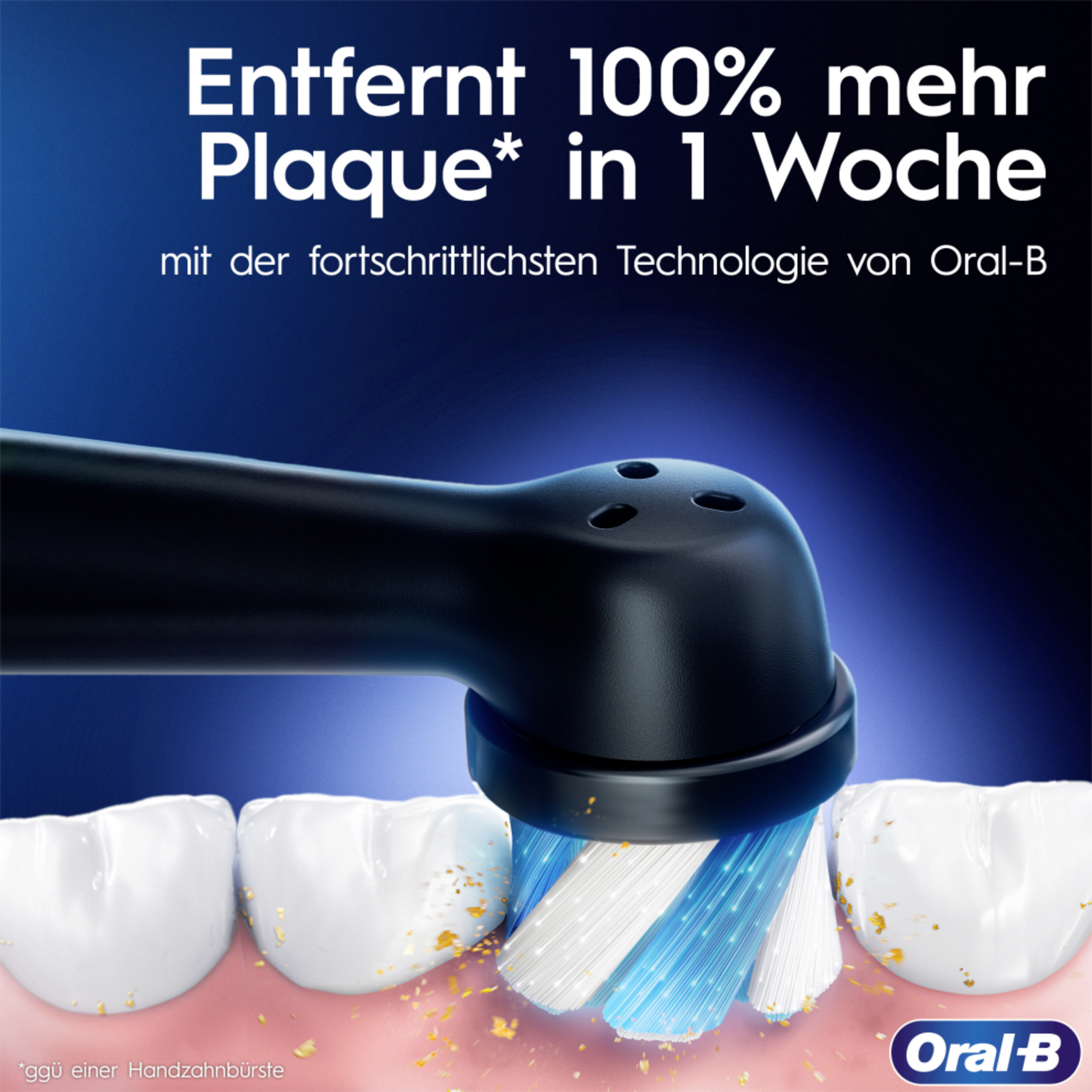 فرشاة أسنان كهربائية iO Series 3n أسود مطفي/أزرق جليدي مع 2 قطعة يد 5