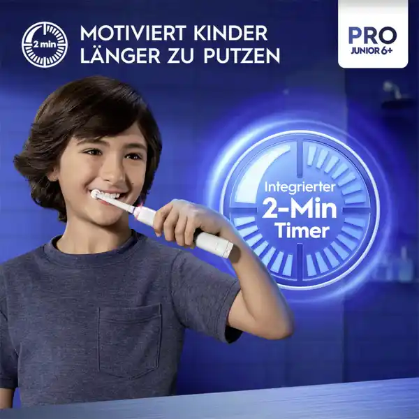 Elektrische Zahnbürste Geht Von Alleine An Oral-B Elektrische Zahnbürste Junior Pro Frozen ab 6+ online kaufen