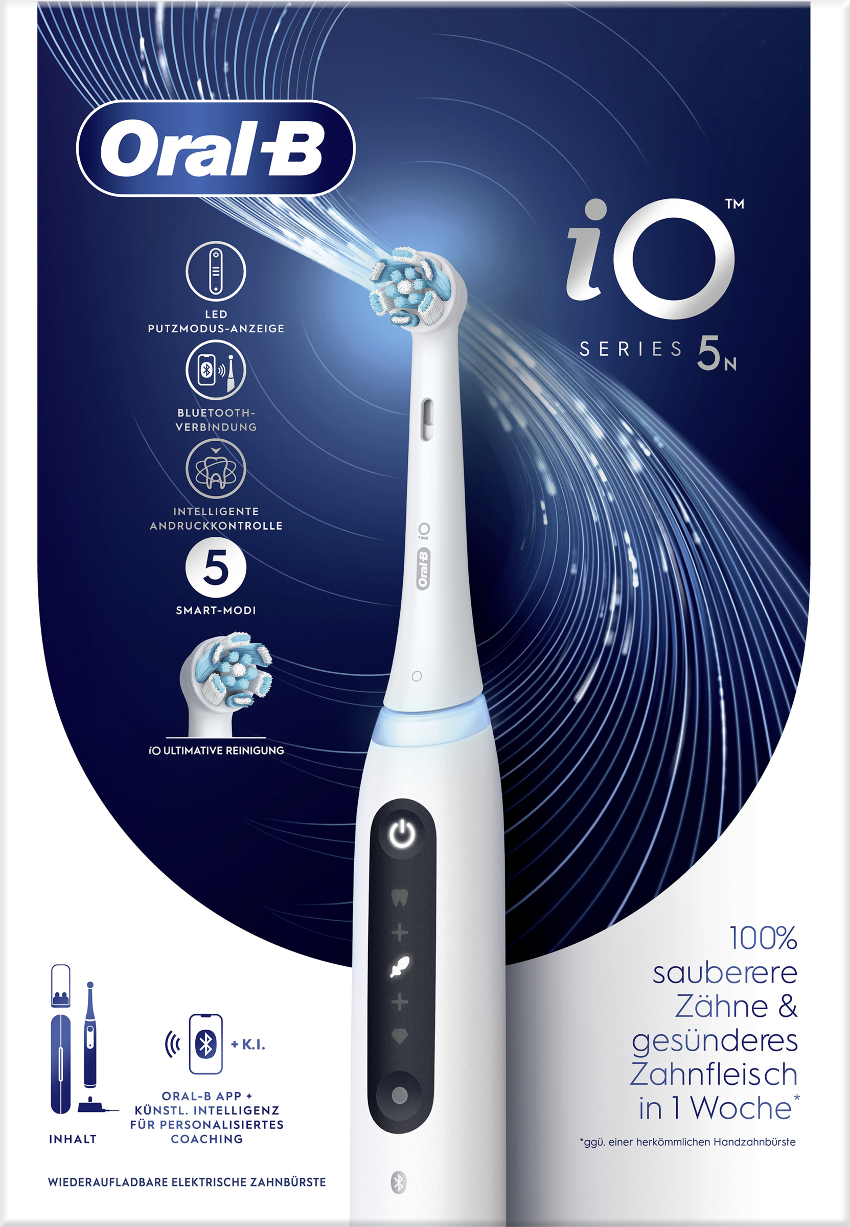 Oral-B Elektrische Zahnbürste iO Series 5N Quite White