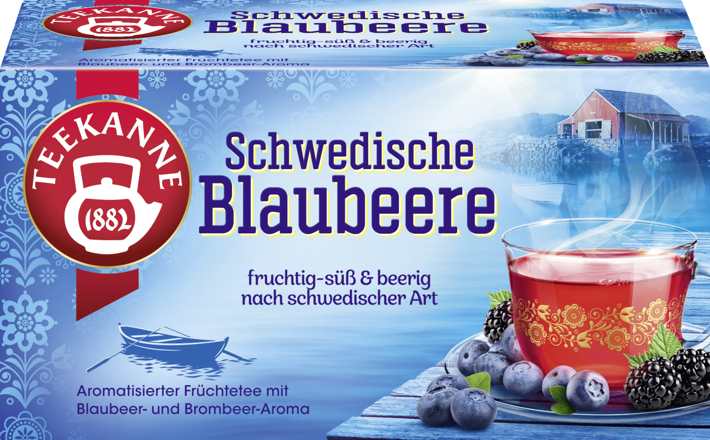 Teekanne Schwedische Blaubeere Früchtetee