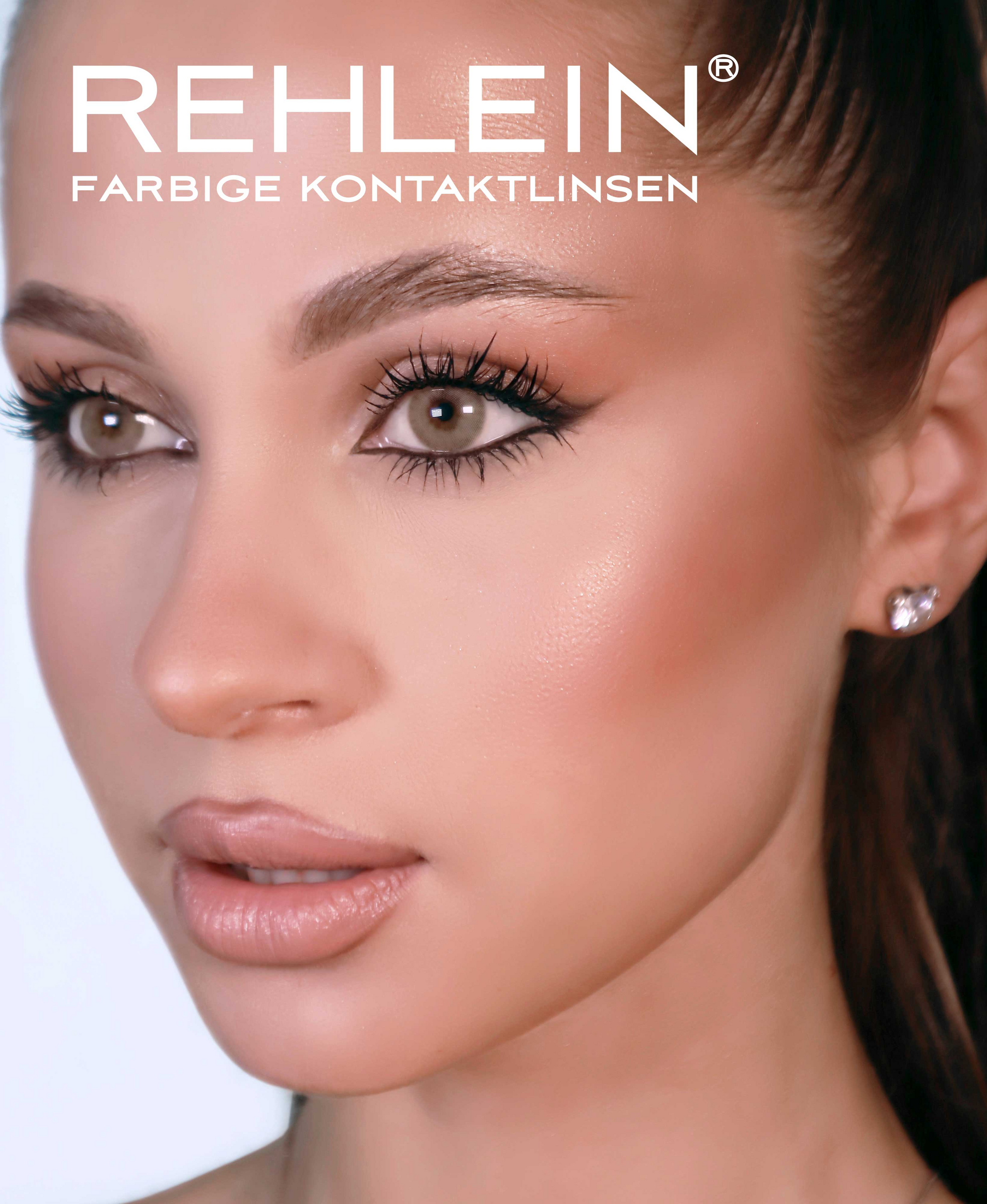 عدسات تجميلية بني فاتح 5