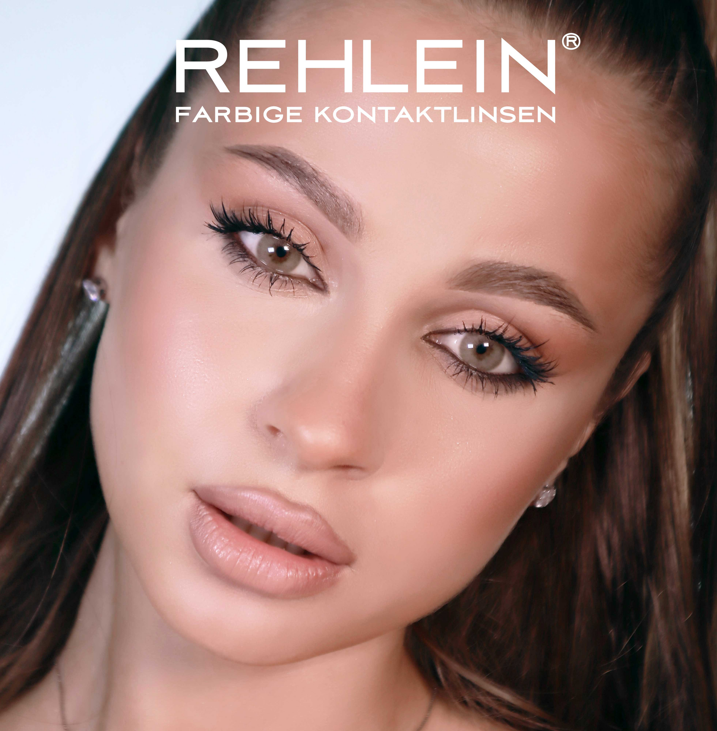 عدسات تجميلية بني فاتح 7