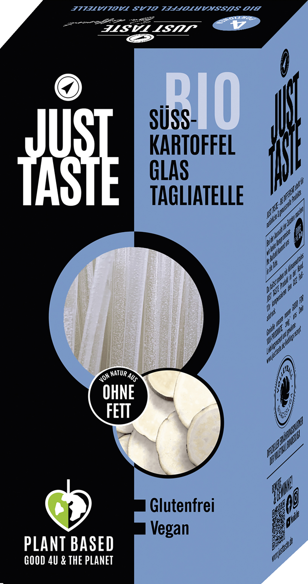 Just Taste Bio Süßkartoffel Tagliatelle