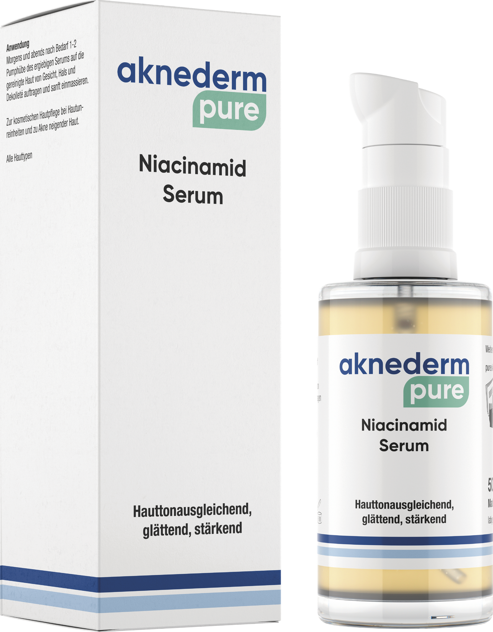 Aknederm pure Niacinamid Serum