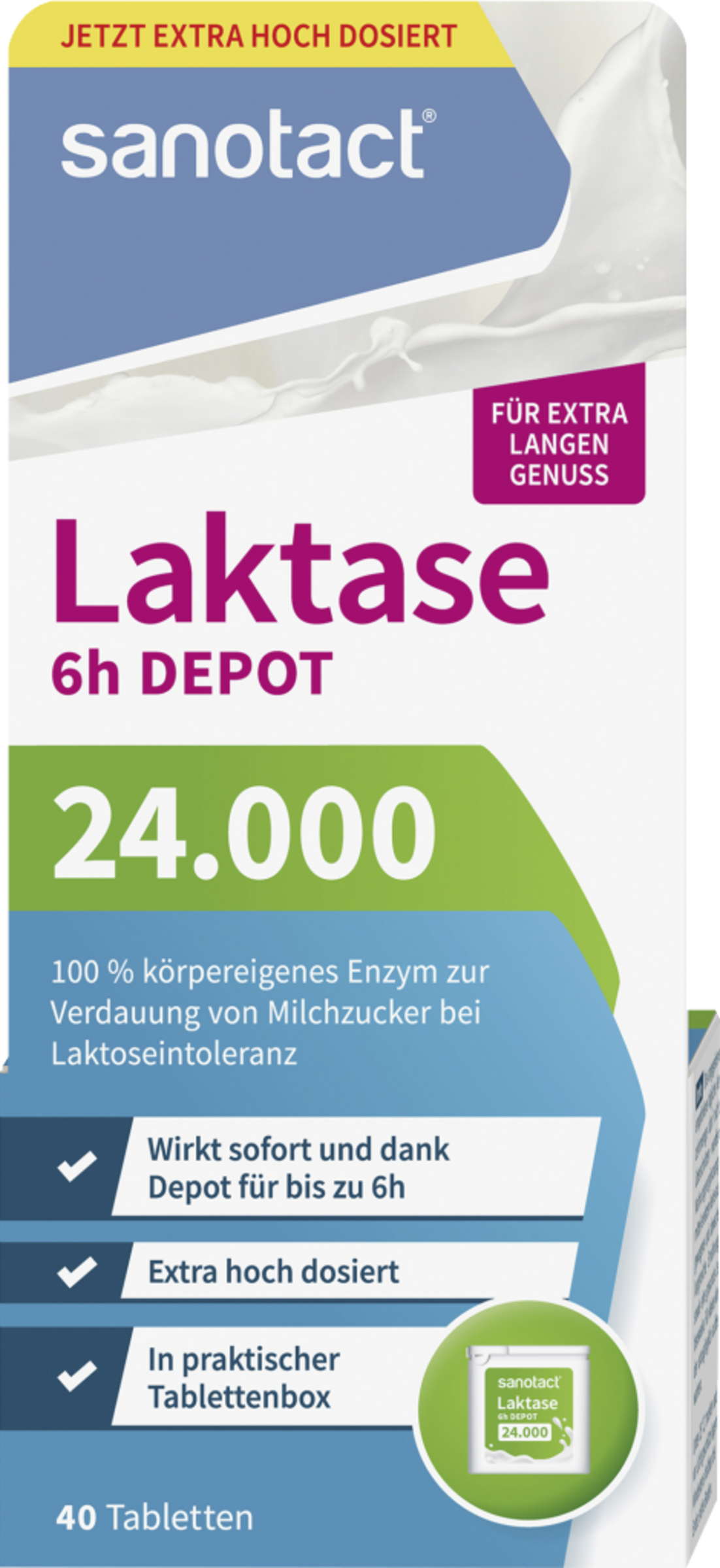 sanotact® Laktase 24.000 6h Depot