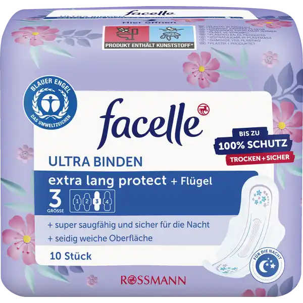 Ultra-Binden extra lang protect + Flügel