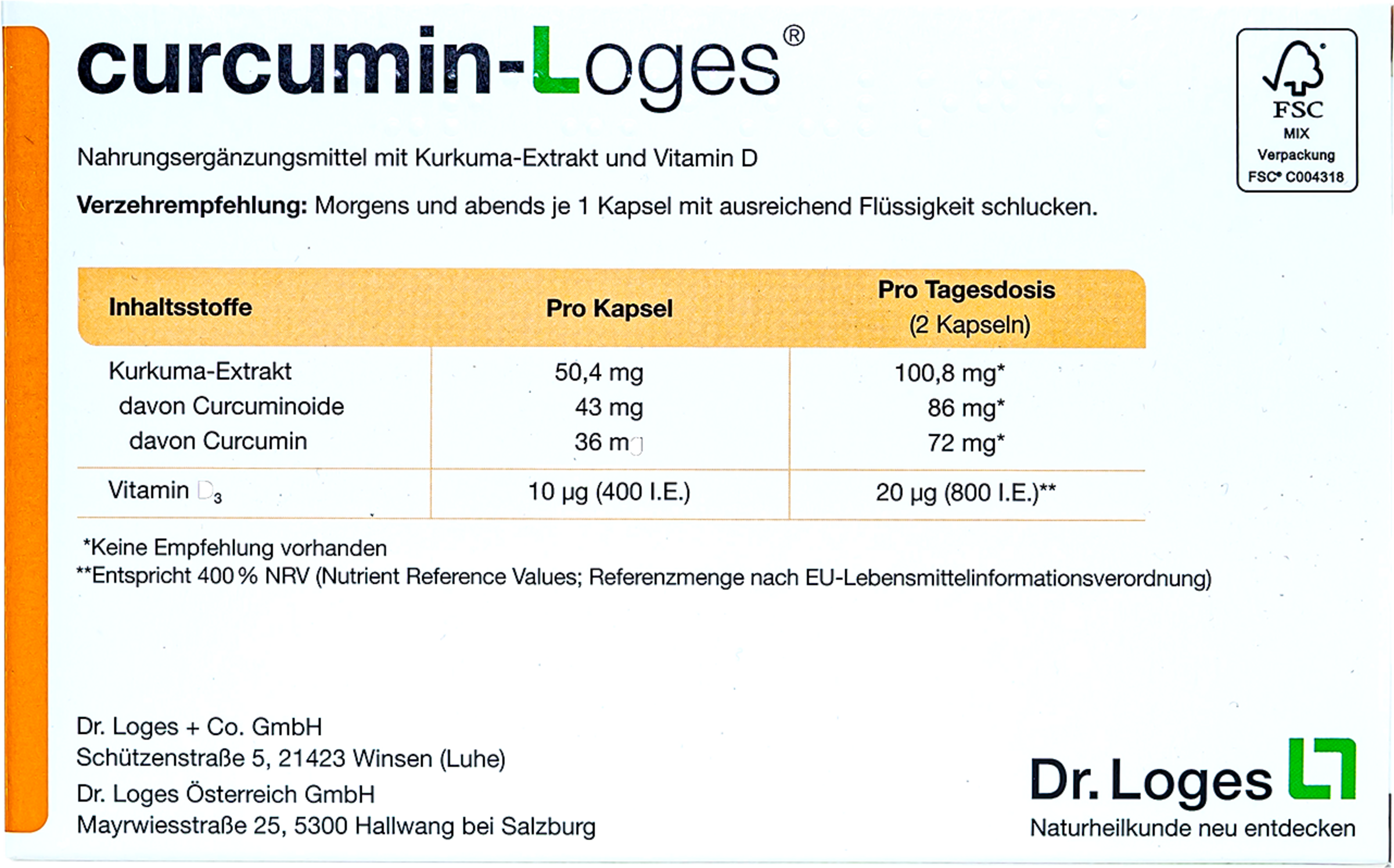 كبسولات curcumin-Loges 4