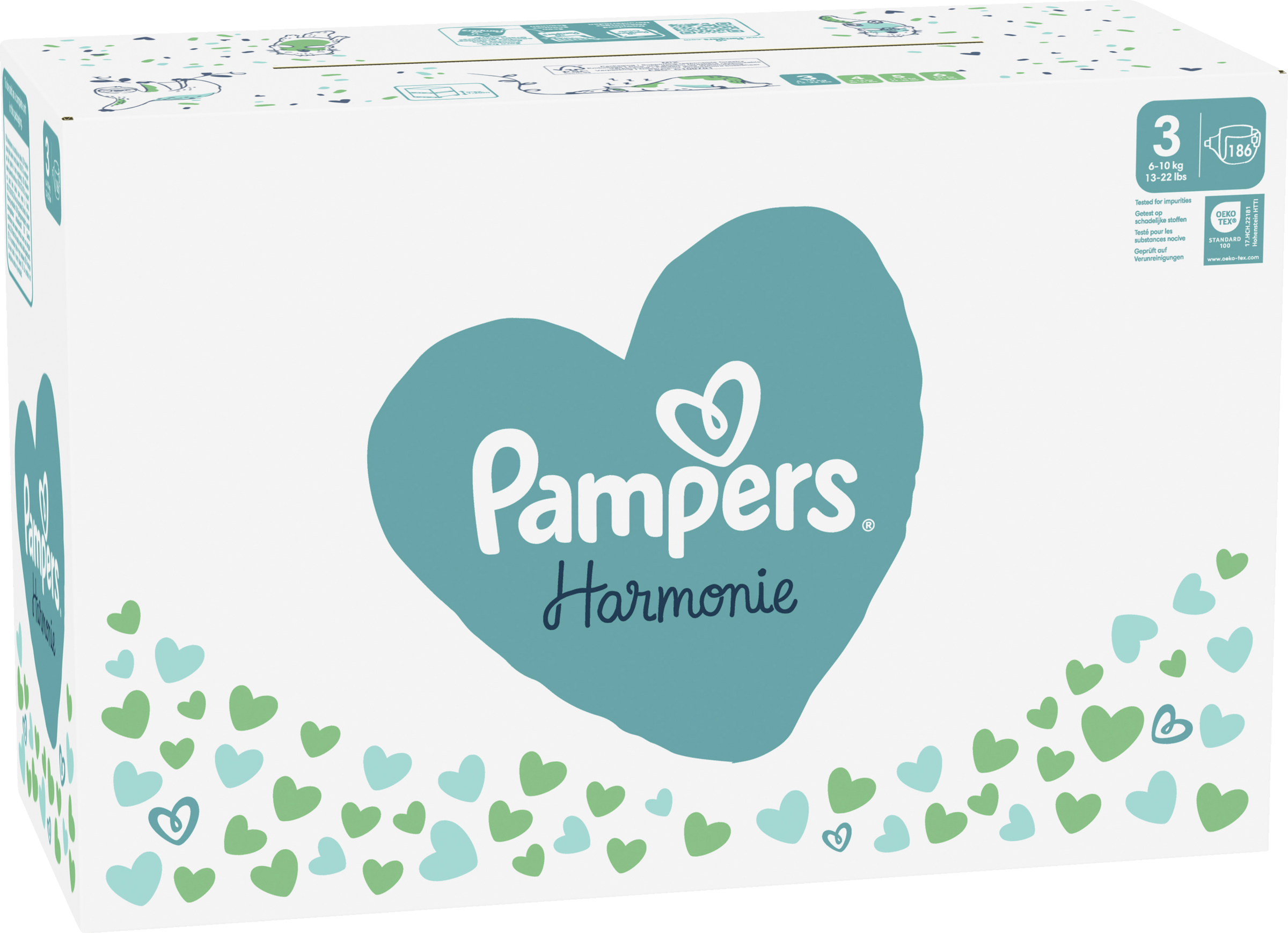 Pampers Harmonie Windeln Gr. 3 Midi (6-10 kg) Monatsbox 186 Stück