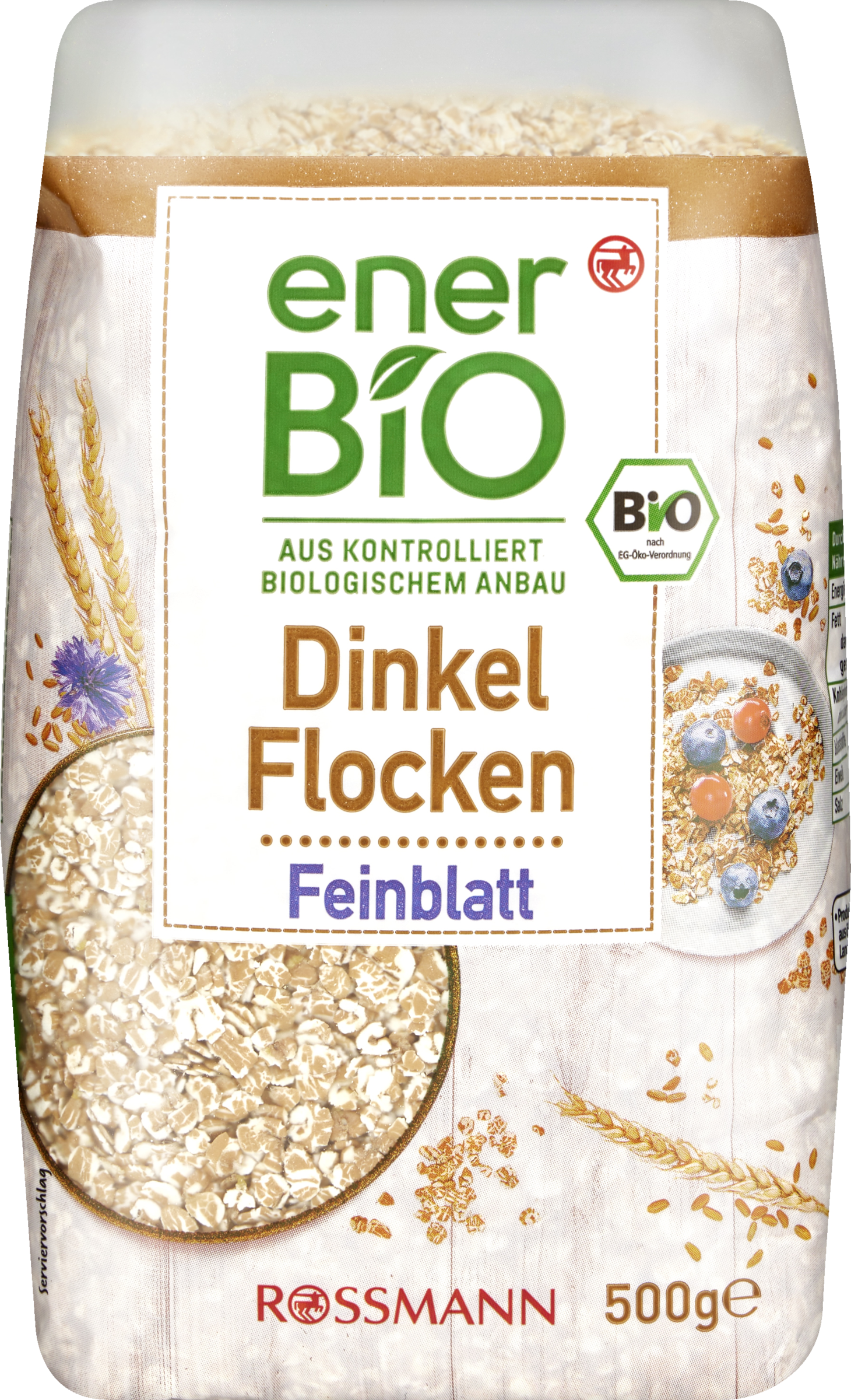 enerBiO Dinkelflocken Feinblatt