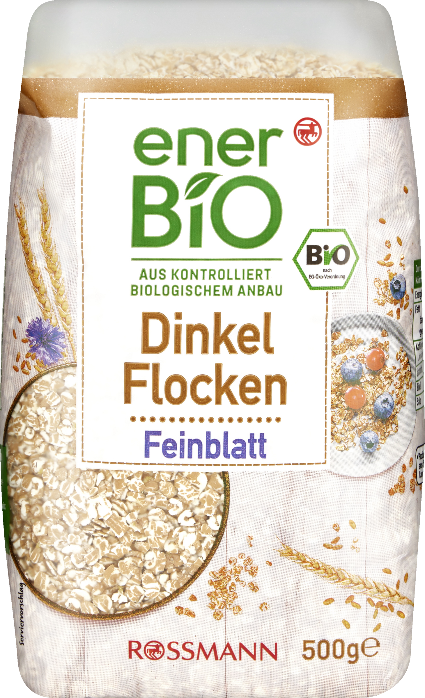 enerBiO Dinkelflocken Feinblatt