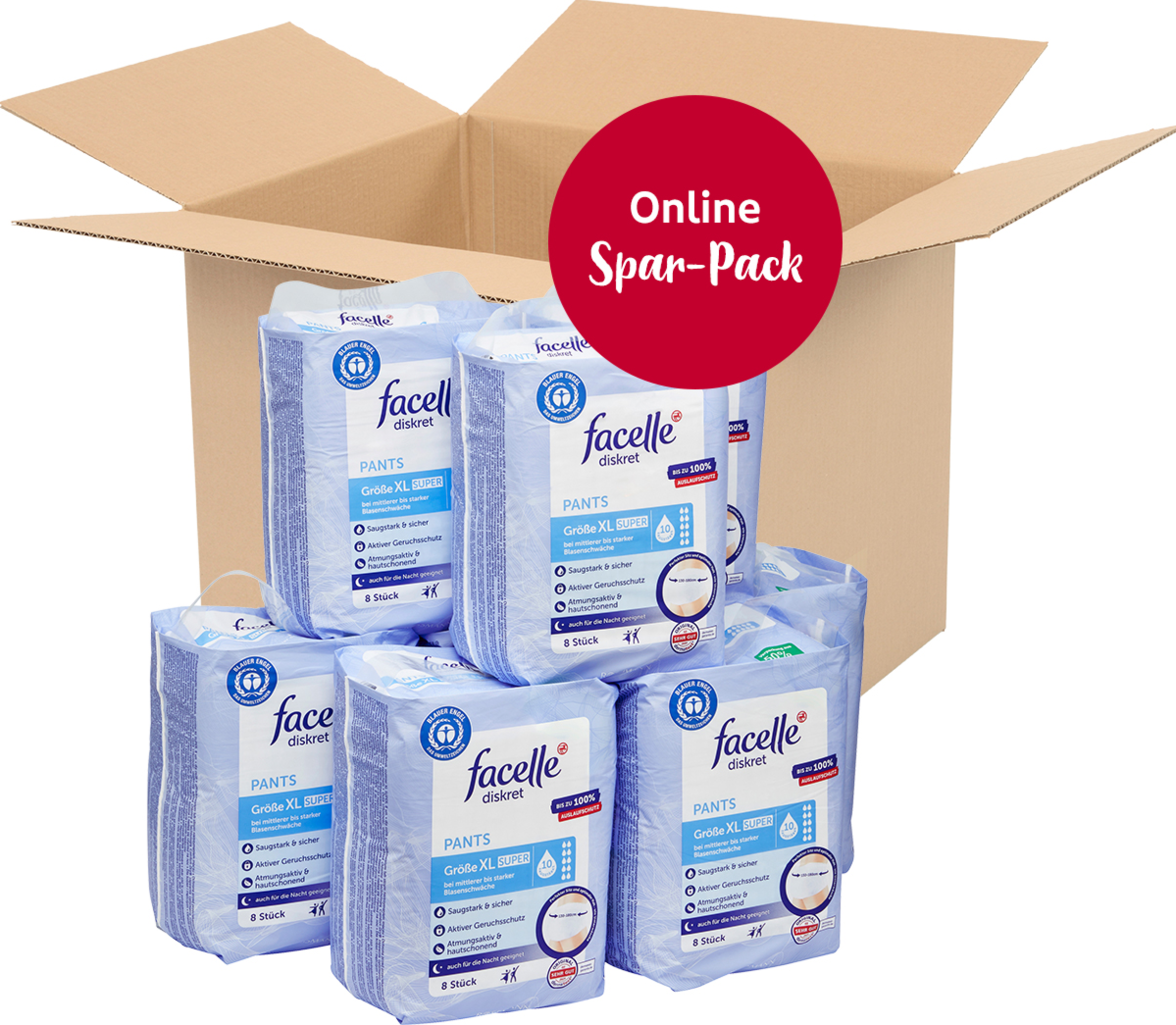 facelle diskret Vorteilspack Pants super Gr. XL
