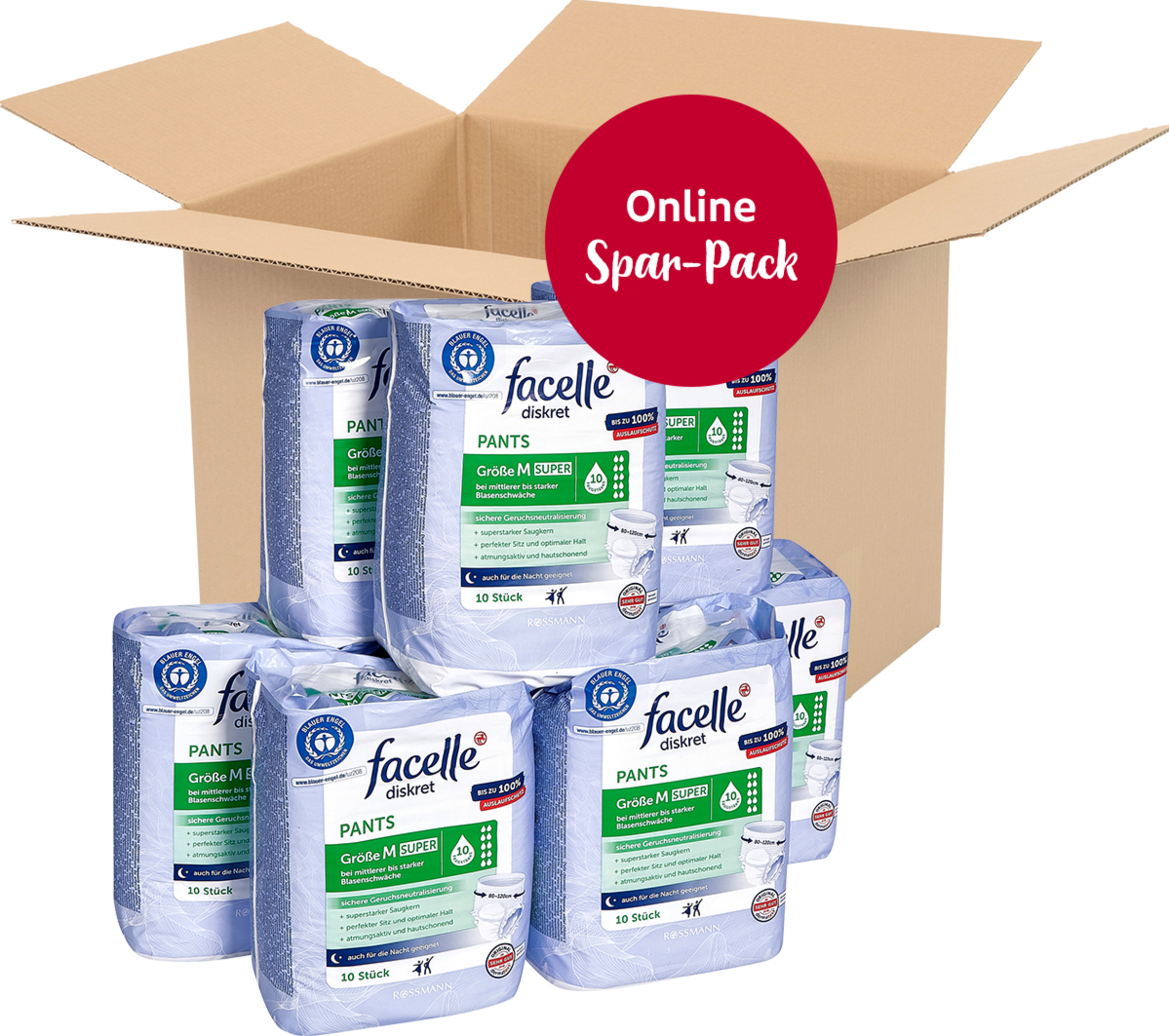 facelle diskret Vorteilspack Pants super Gr. M